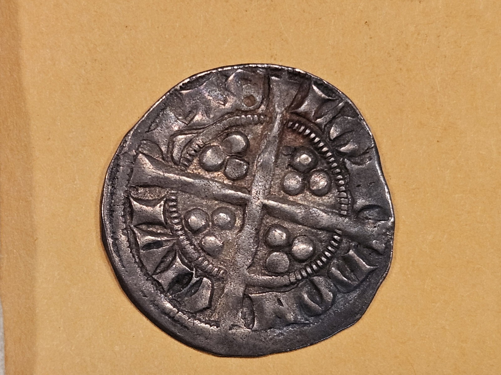 1307 - 1327 England silver penny: Edward II. Penny of London. Type 14