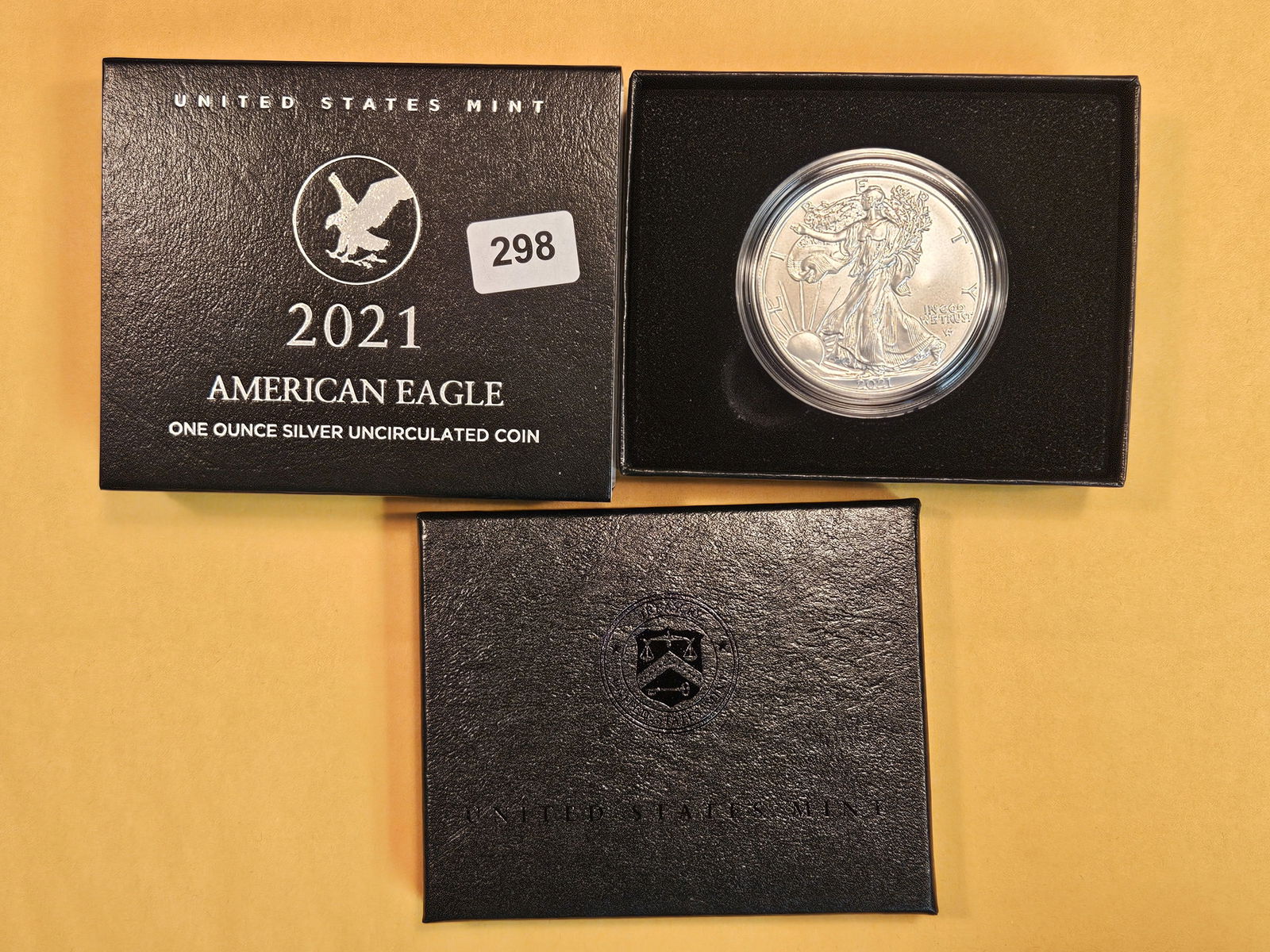 GEM Brilliant Uncirculated 2021 American Silver Eagle (1 of 3)