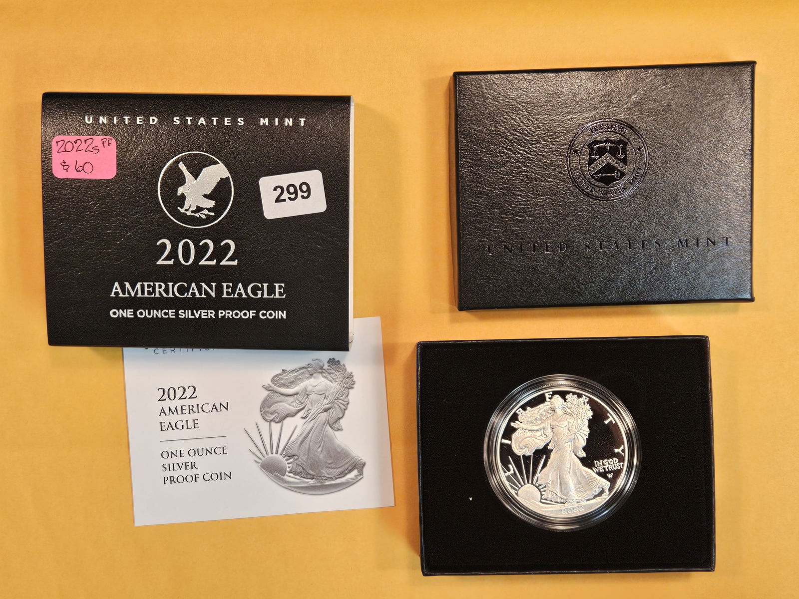 GEM Proof Deep Cameo 2022 American Silver Eagle (1 of 3)