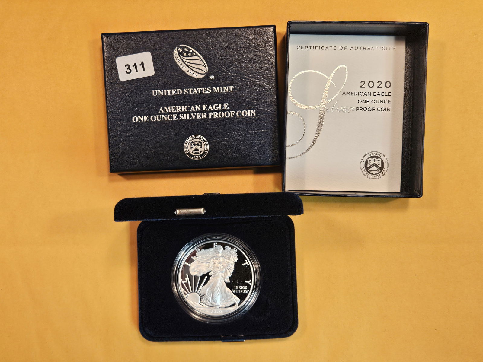 GEM Proof Deep Cameo 2020 American Silver Eagle (1 of 3)