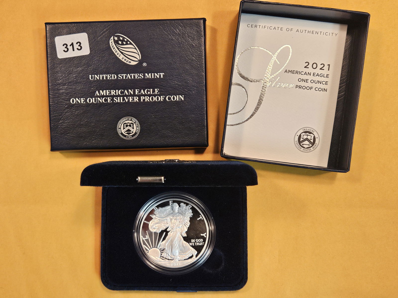 GEM Proof Deep Cameo 2021 American Silver Eagle (1 of 3)