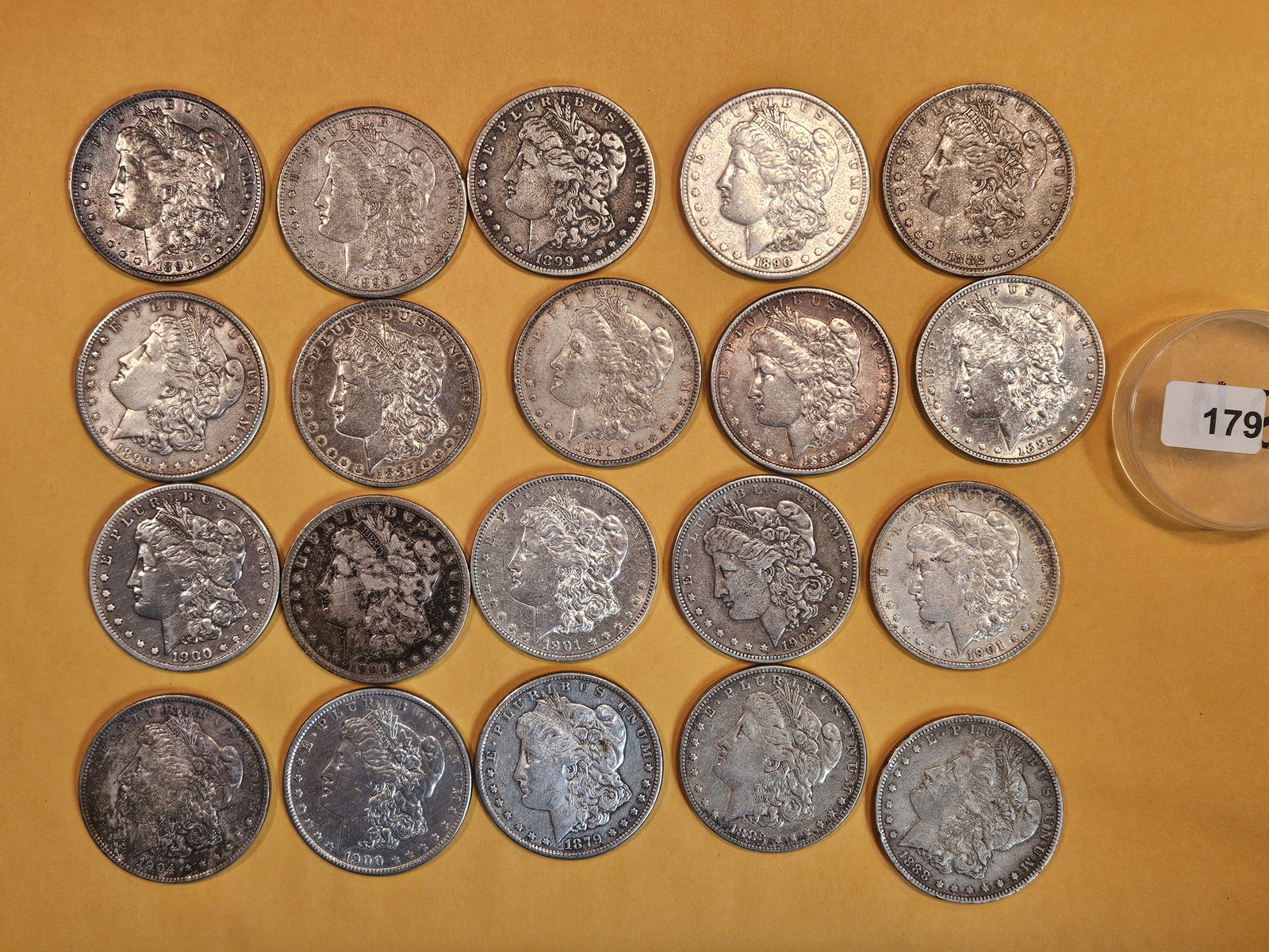 ** FULL ROLL ** Twenty Morgan Silver Dollars (1 of 6)