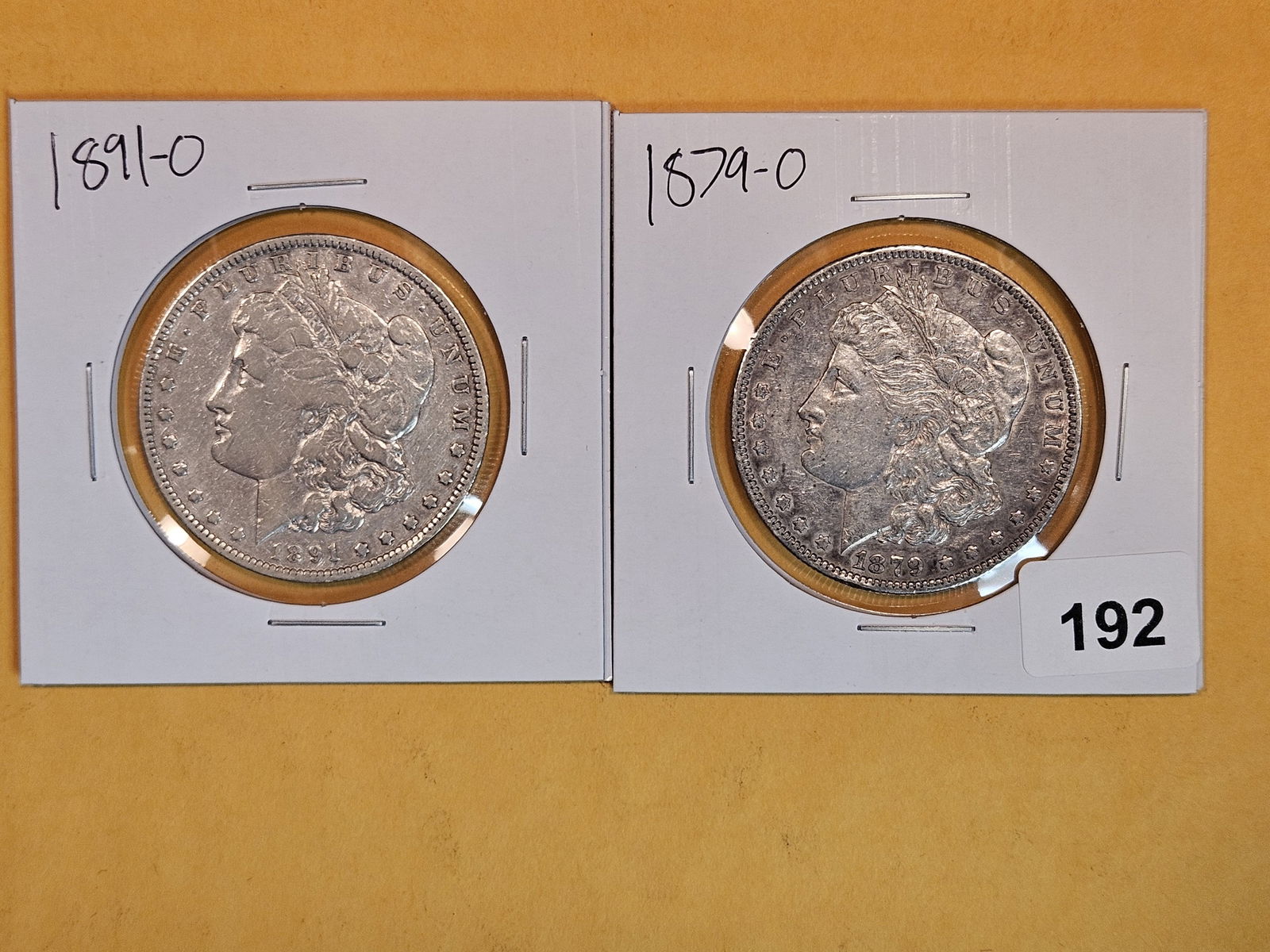 Two better date Morgan silver Dollars (1 of 2)