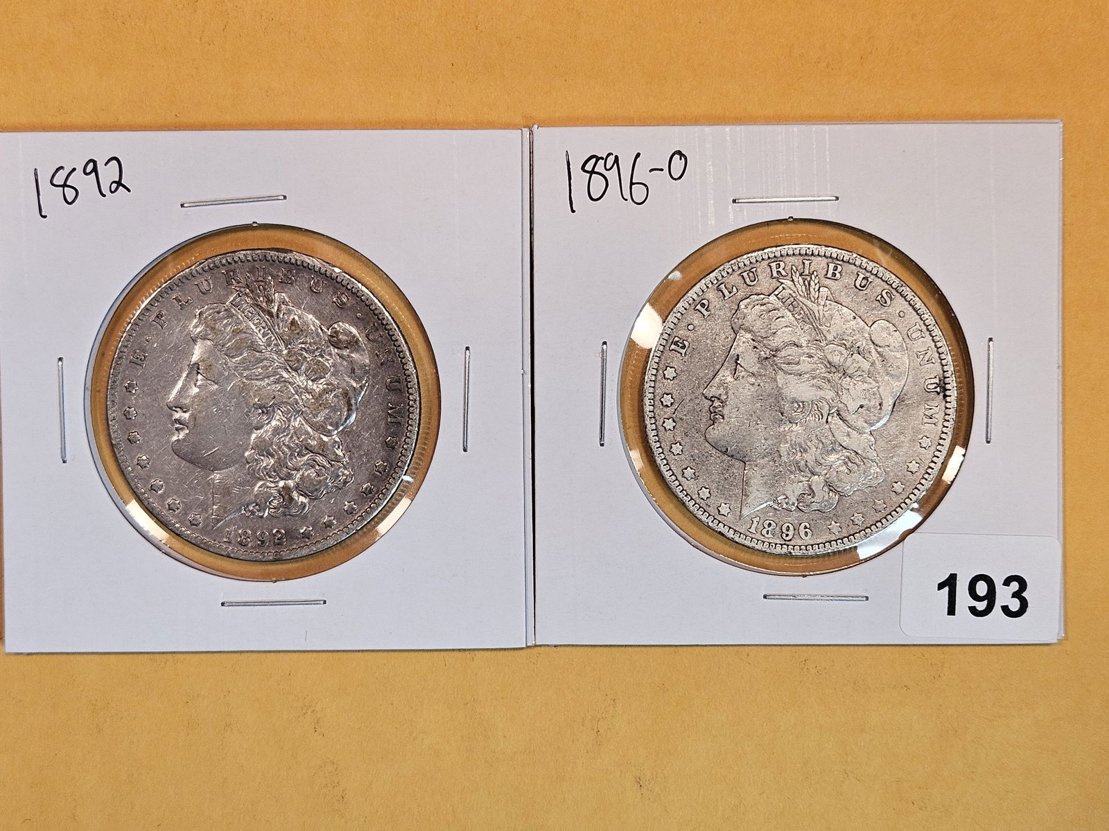 Two better date Morgan silver Dollars (1 of 2)