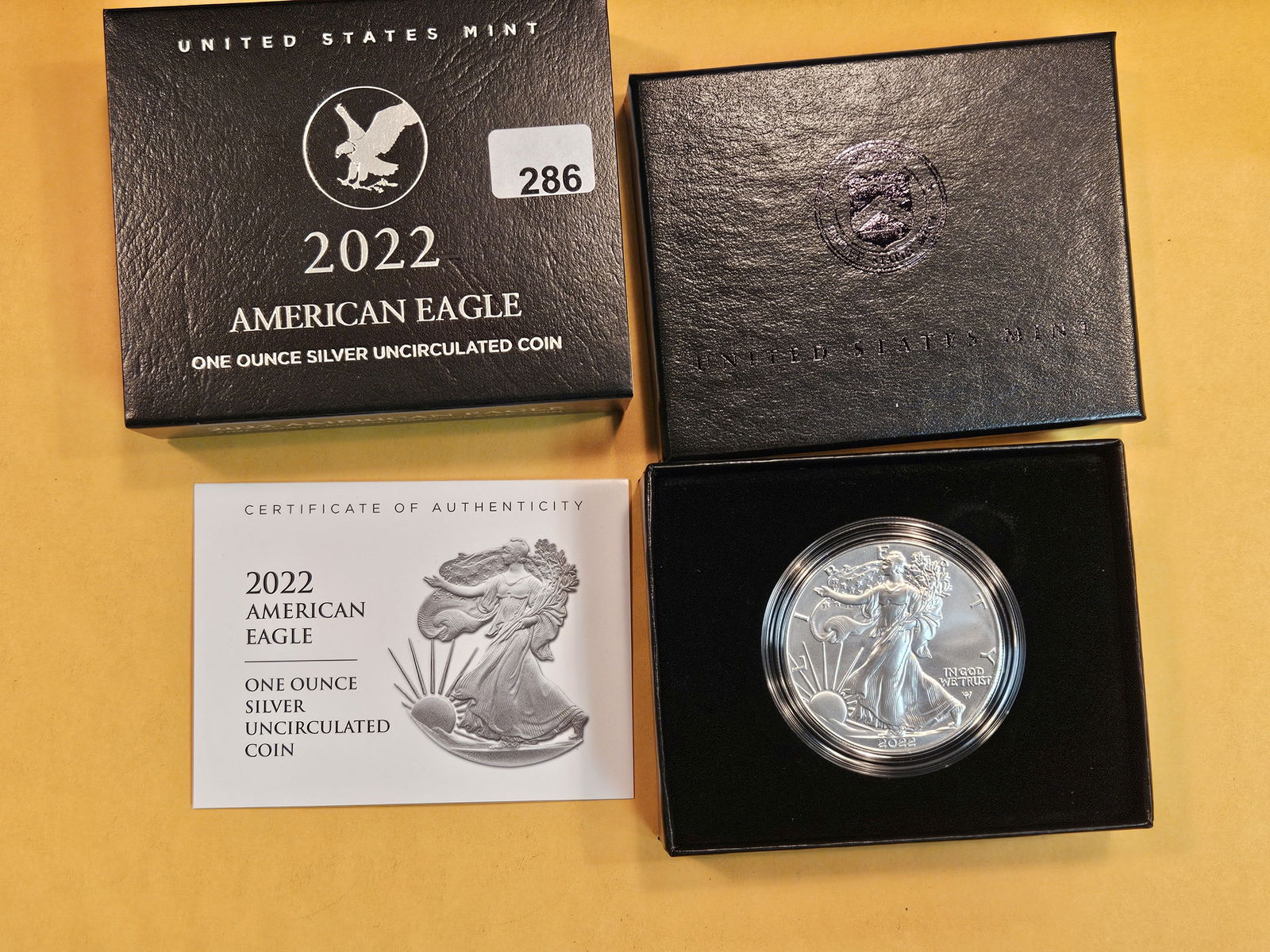2022 GEM Brilliant Uncirculated American Silver Eagle (1 of 3)
