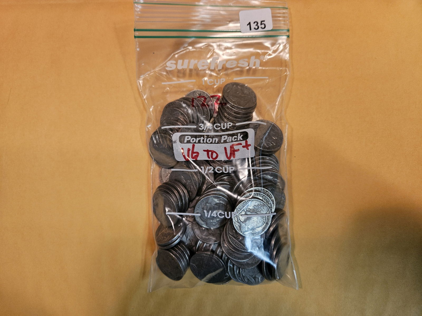 One Hundred twenty-two Buffalo Nickels (1 of 1)