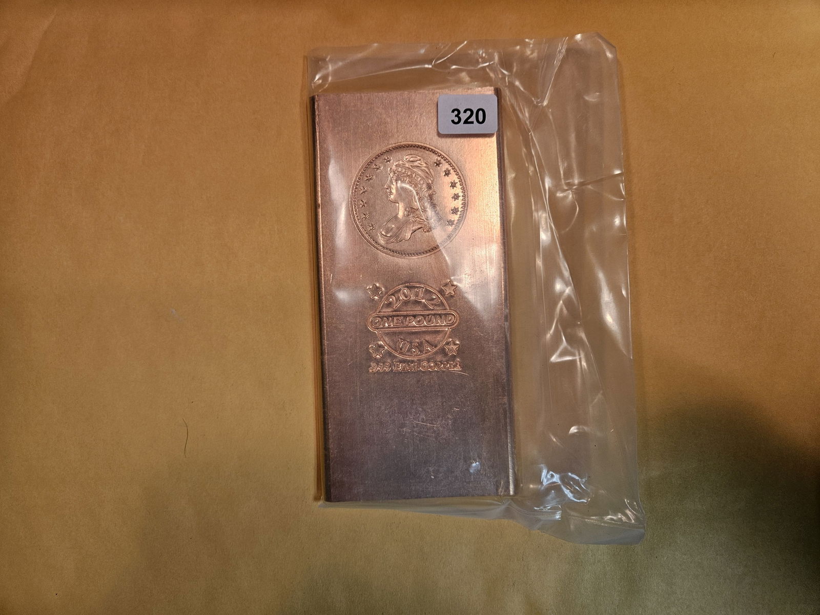 ONE POUND .999 fine copper bar (1 of 1)