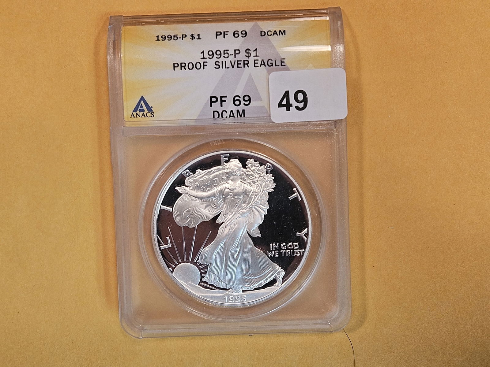 ANACS 1995 American Silver Eagle (1 of 2)