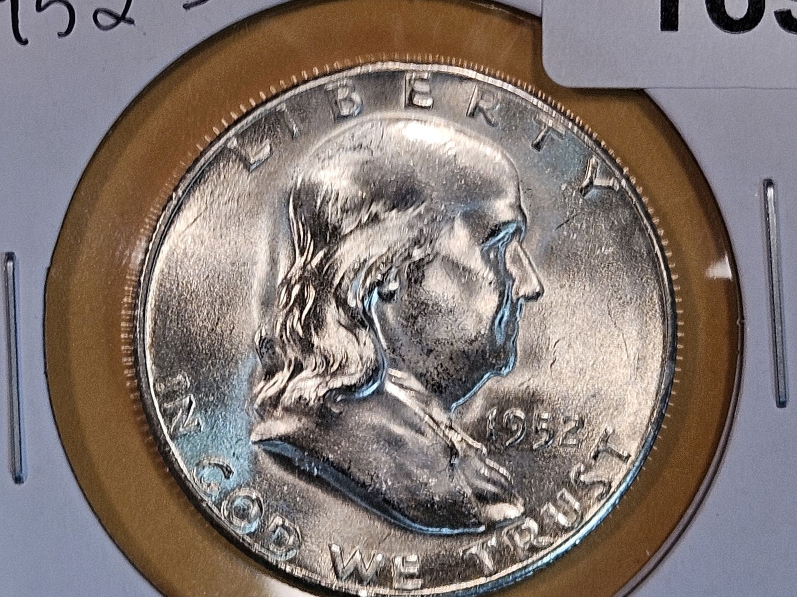 KEY VARIETY! 1952-S Franklin Half Dollar in Choice Brilliant Uncirculated (1 of 5)