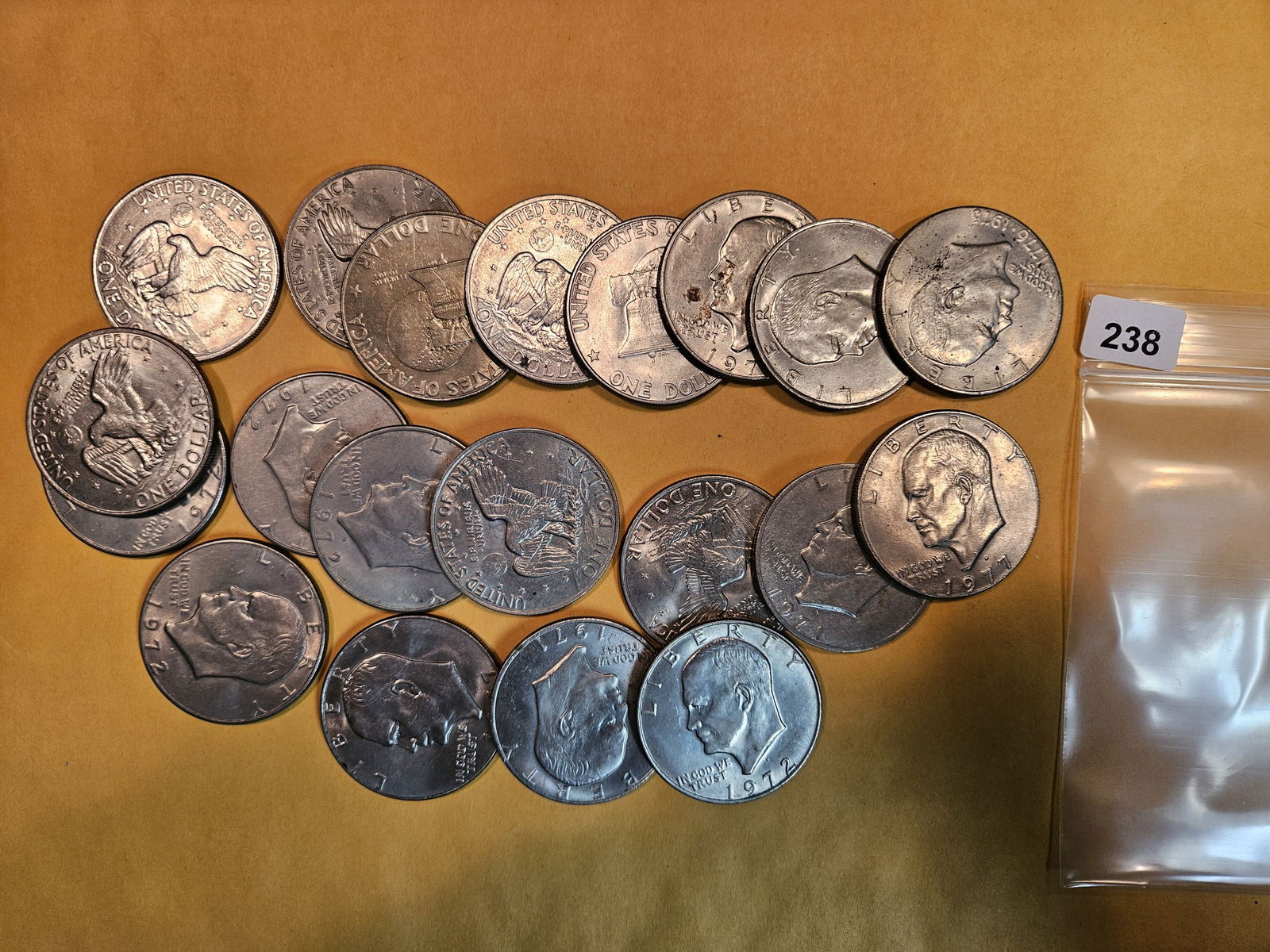 Twenty mixed Eisenhower Dollars (1 of 2)