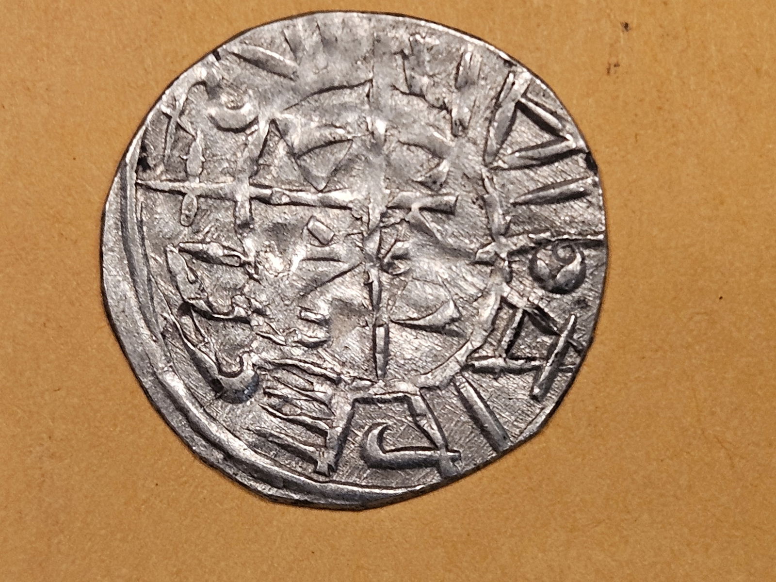 MEDIEVAL! 1000 - 1038 Hungary silver denar: St. Stephen I