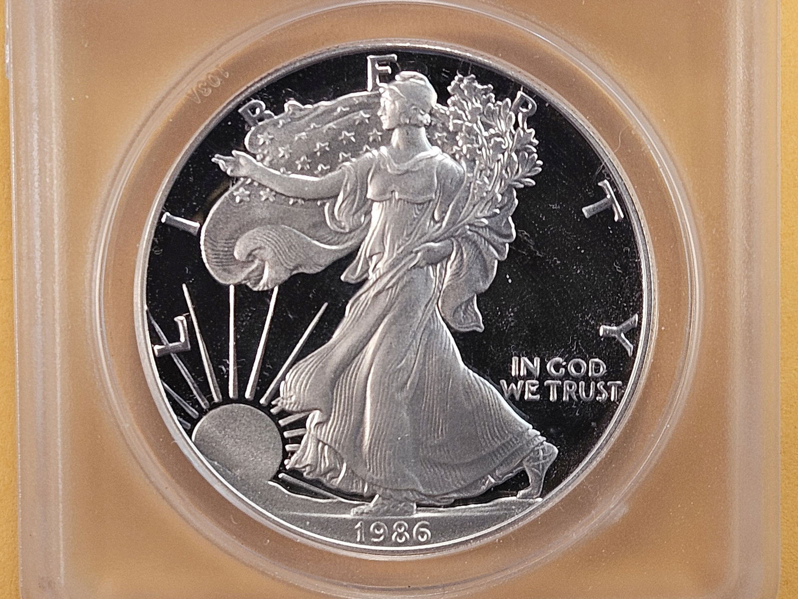ANACS 1986-S American Silver Eagle in Proof 69 Deep Cameo (1 of 4)