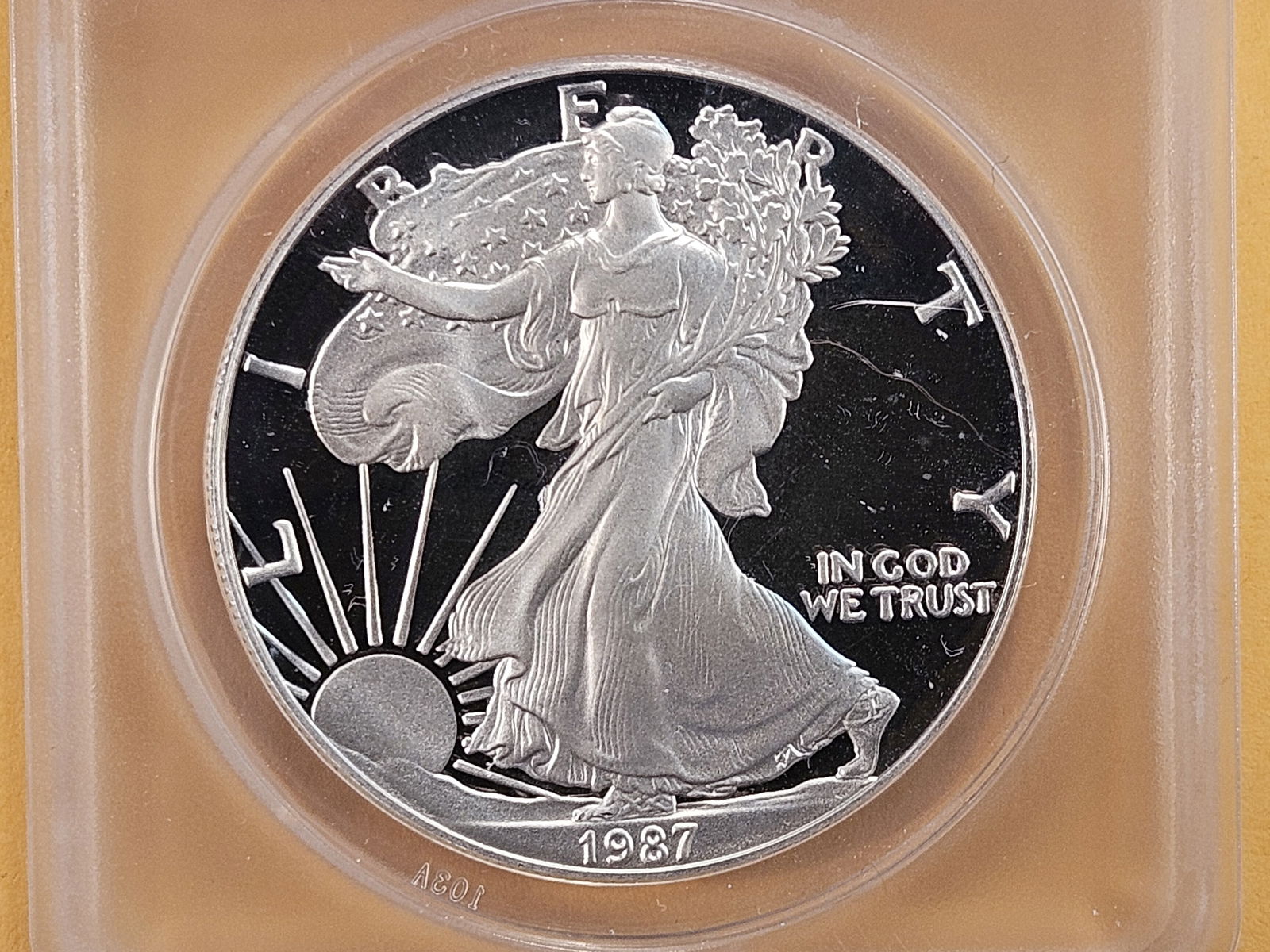 ANACS 1987-S American Silver Eagle in Proof 68 Deep Cameo (1 of 4)