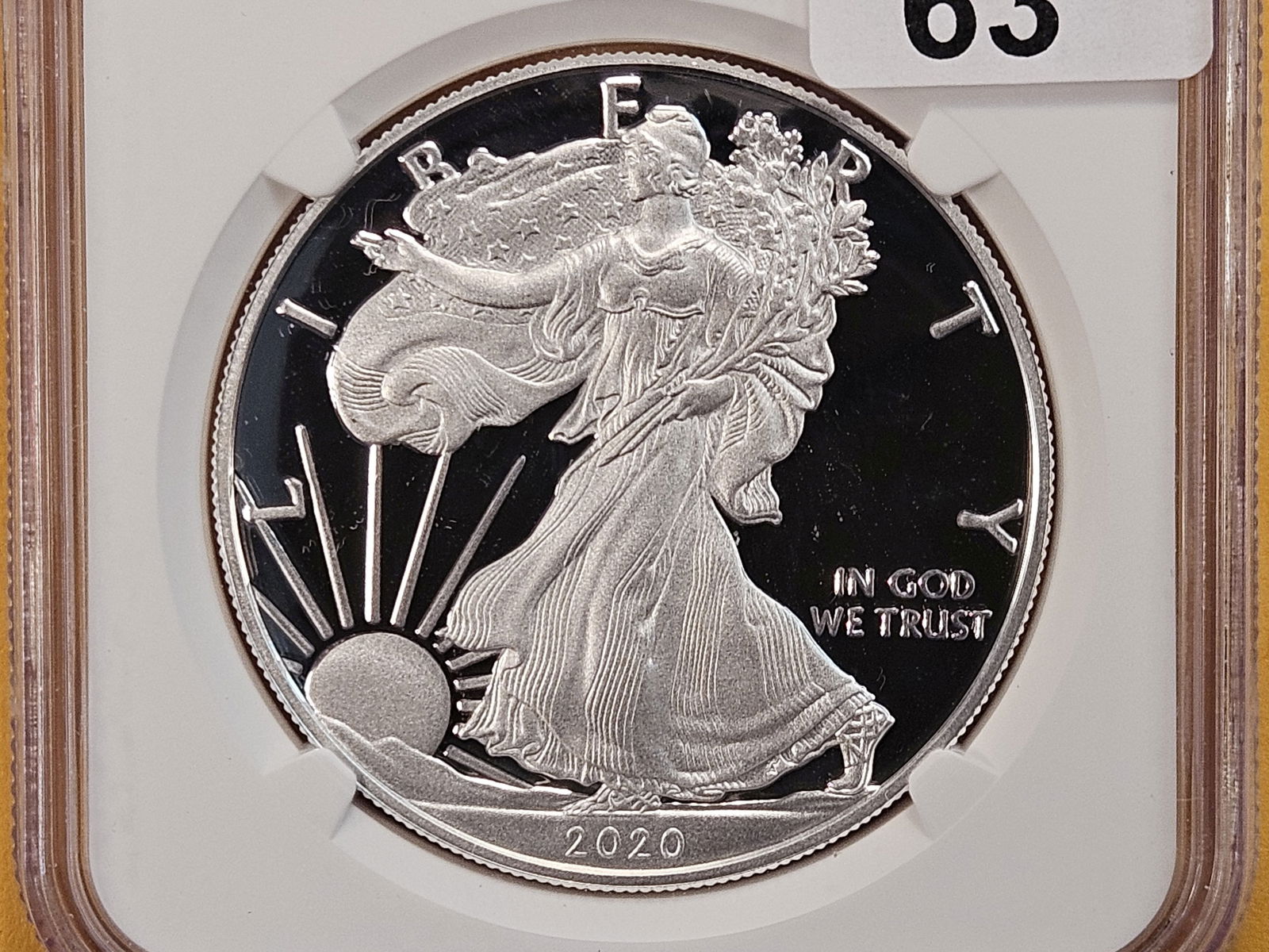 NGC 2020-S American Silver Eagle in Proof 69 Ultra Cameo (1 of 4)