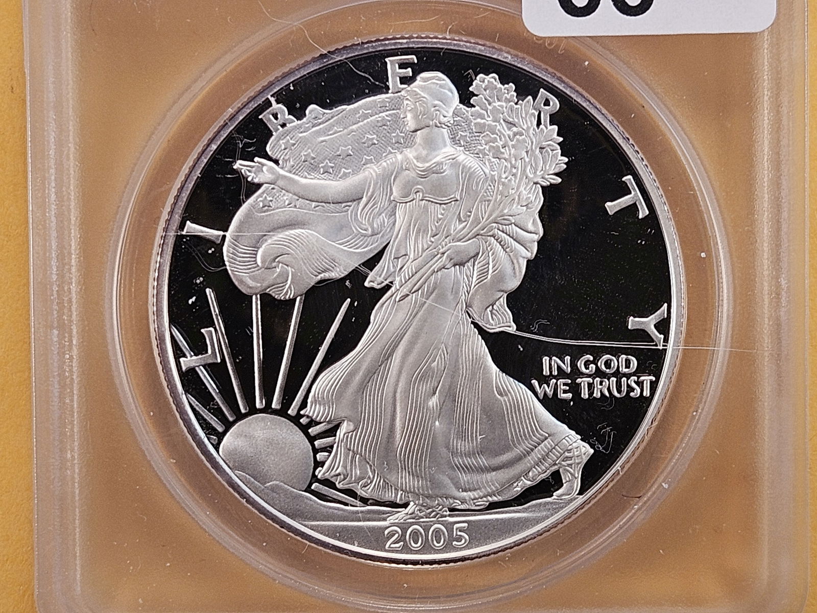 ANACS 2005-W American Silver Eagle in Proof 69 Deep Cameo (1 of 4)