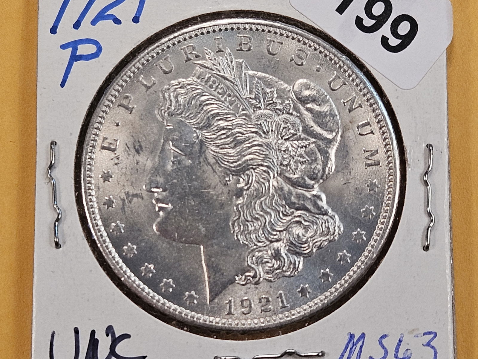 1921 Morgan Silver Dollar: Choice Brilliant Uncirculated