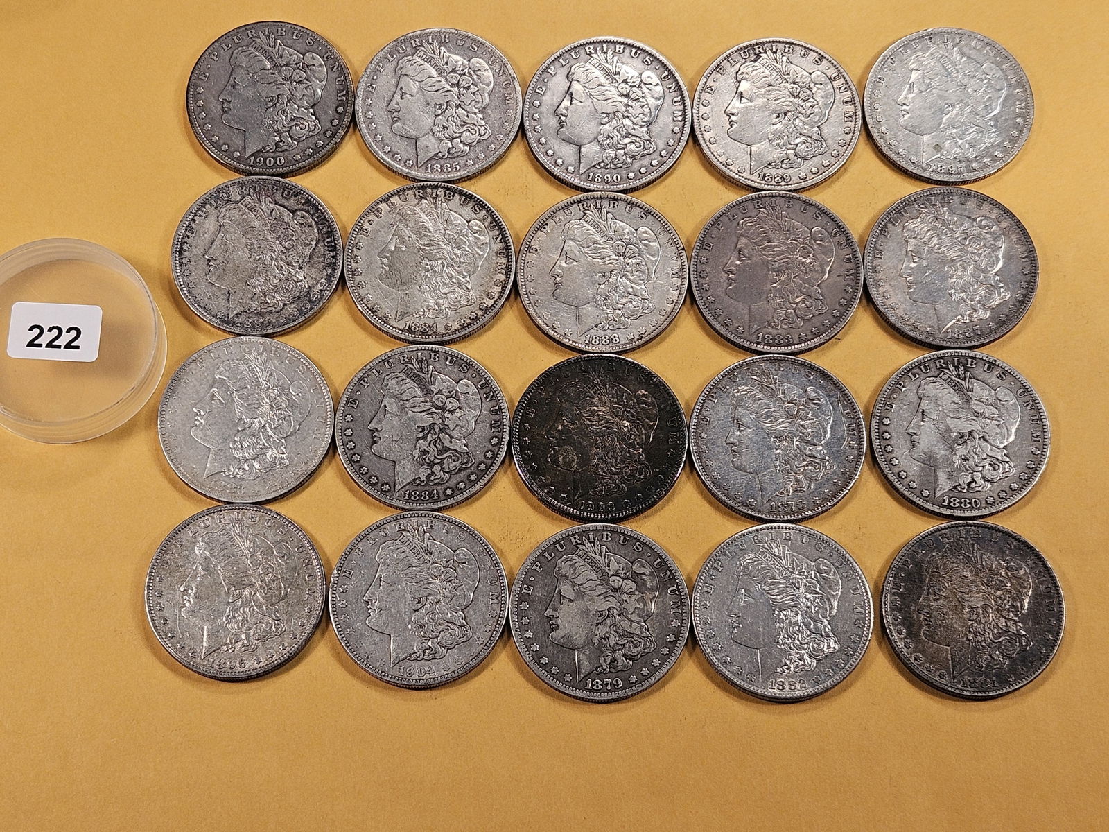 ** FULL ROLL ** Twenty Morgan Silver Dollars (1 of 6)