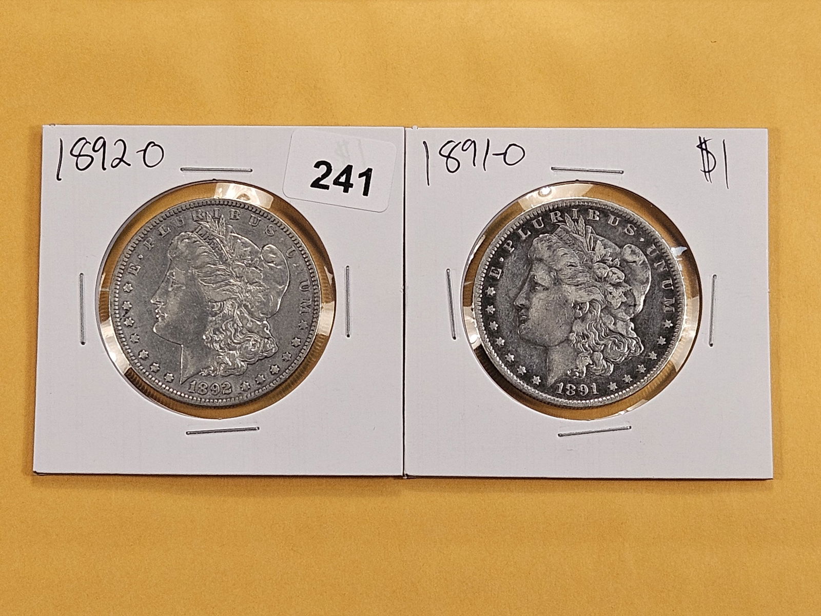 Two Better Date Morgan Silver Dollars (1 of 6)