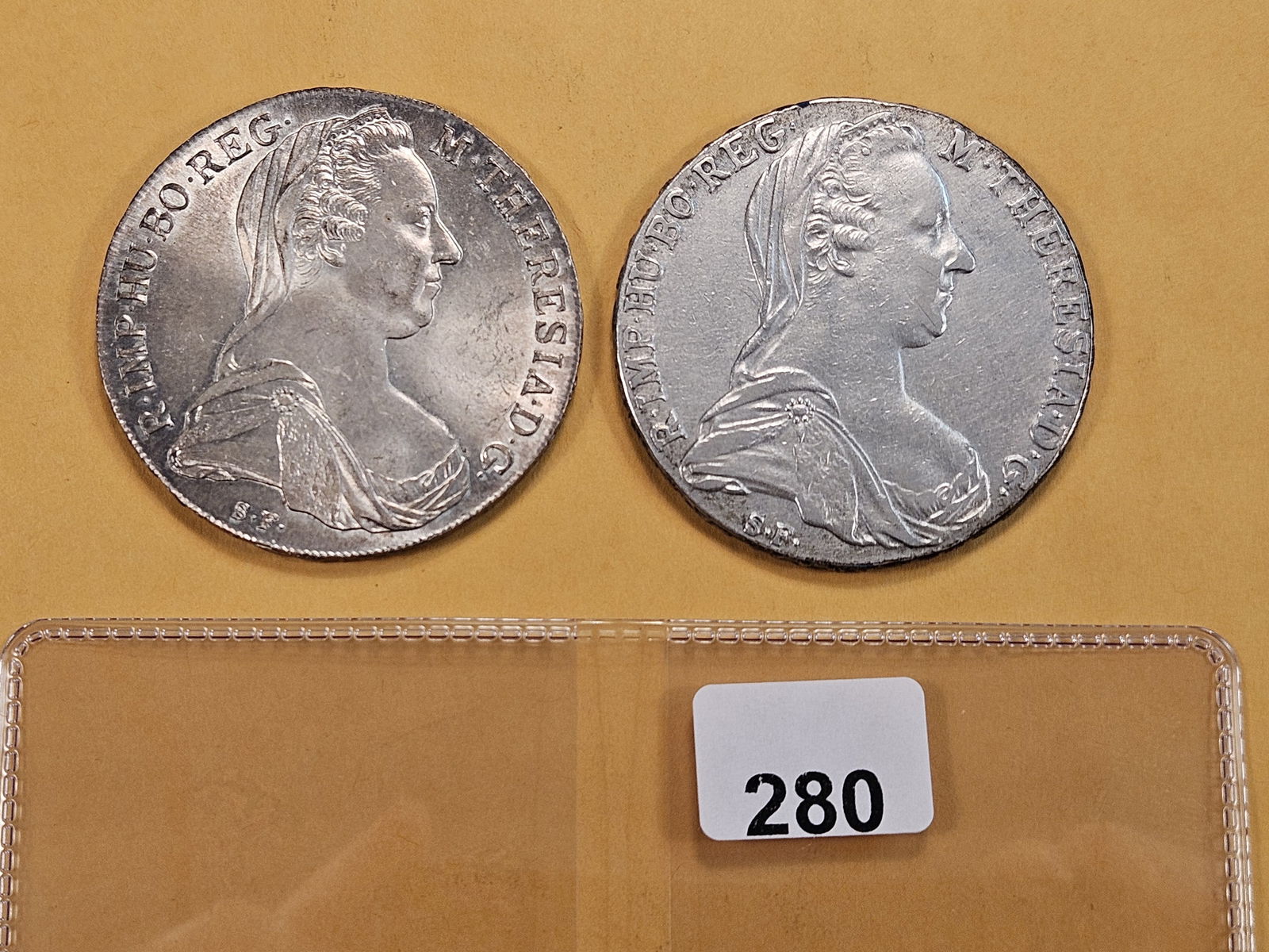 Two 1780 Austrian Silver Thaler Restrikes (1 of 6)