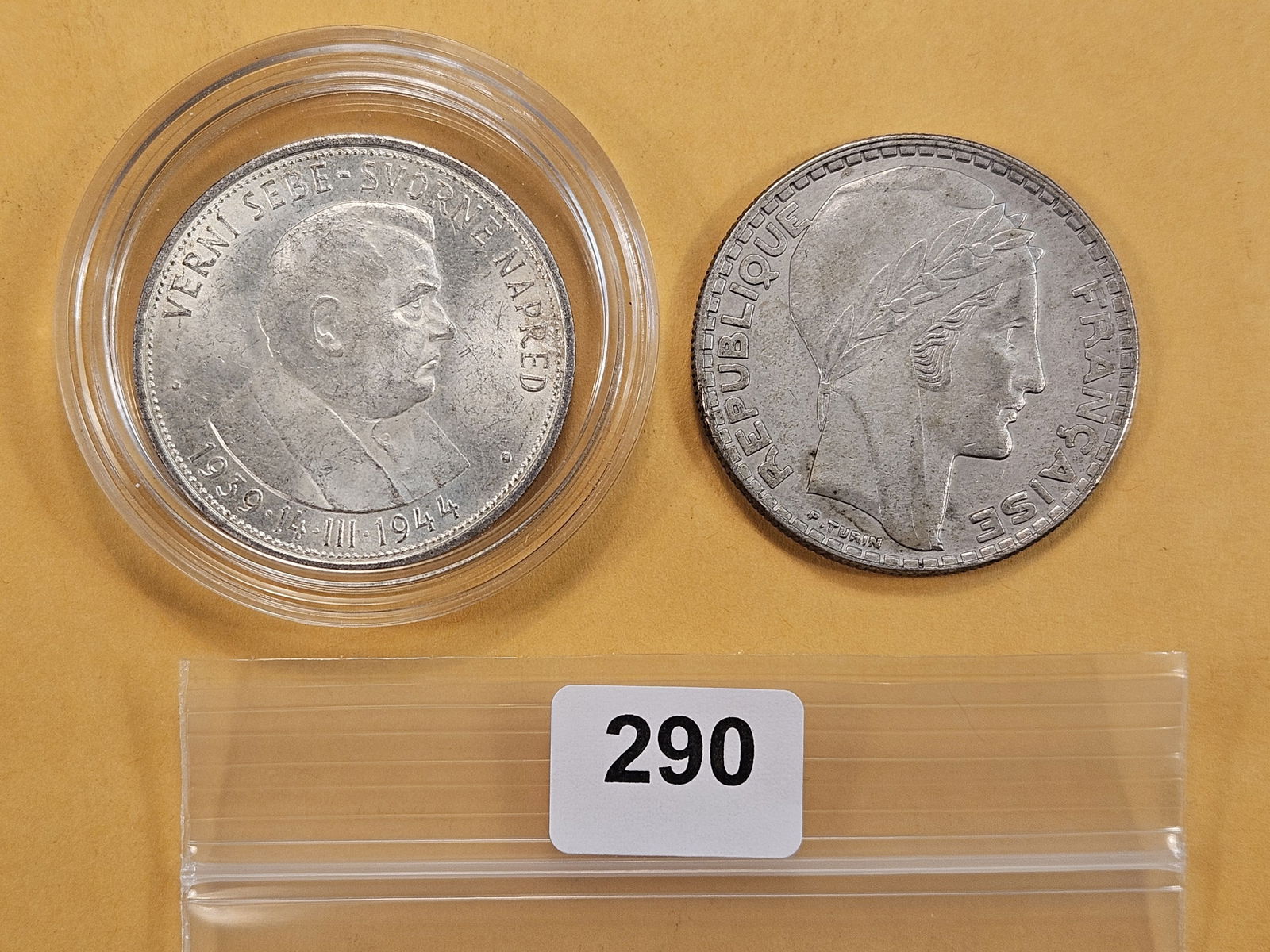 Two Foreign Silver Coins (1 of 6)