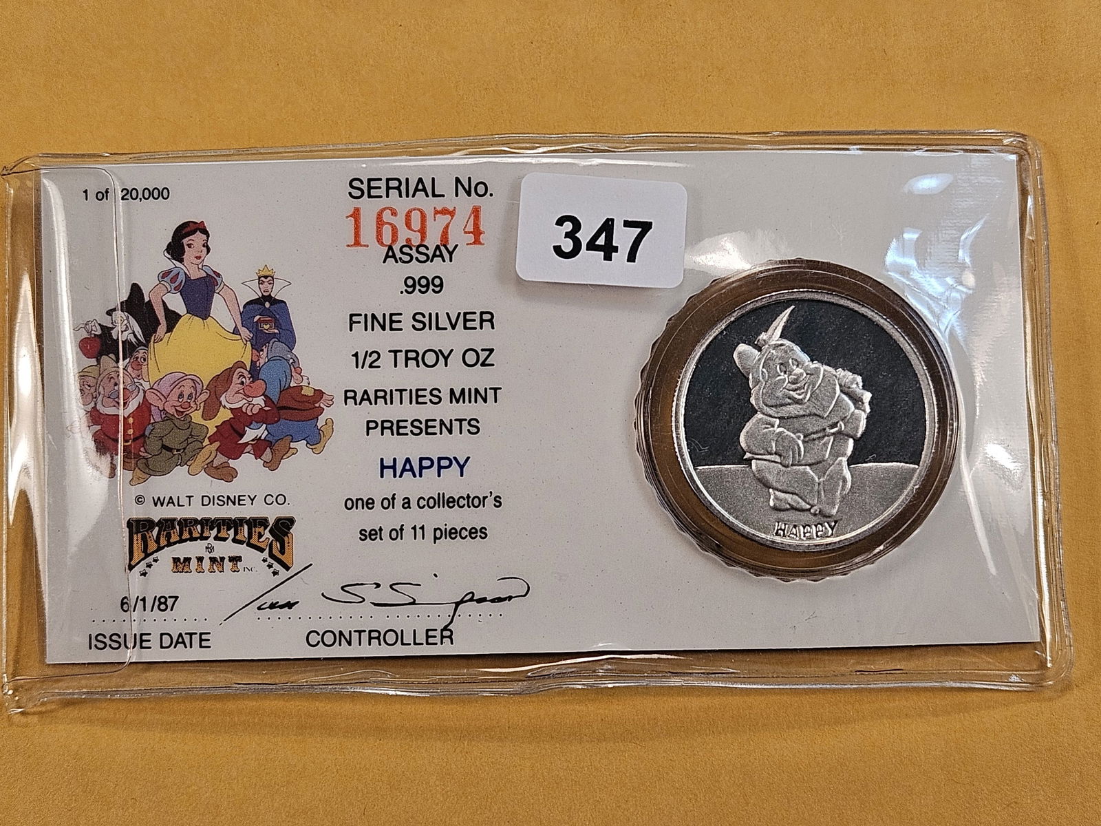 DISNEY SILVER! Half Troy Ounce .999 Fine Silver Round (1 of 4)