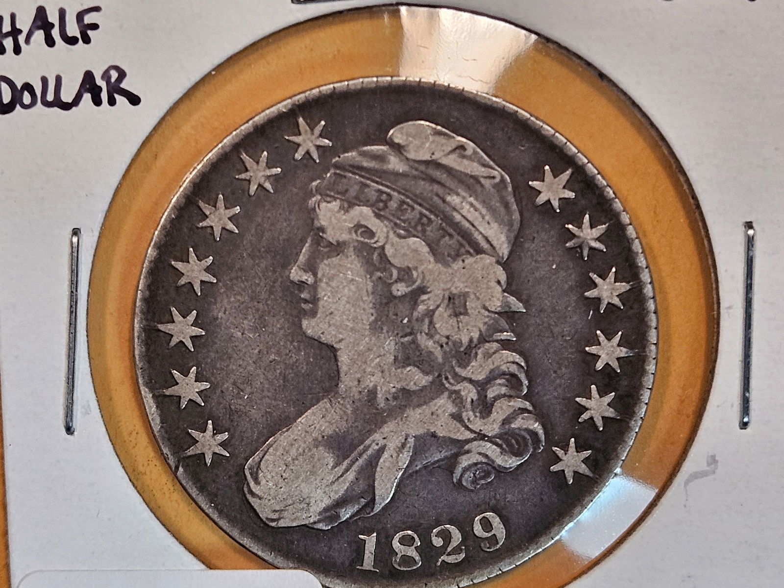 1829 Capped Bust Half Dollar: In Fine