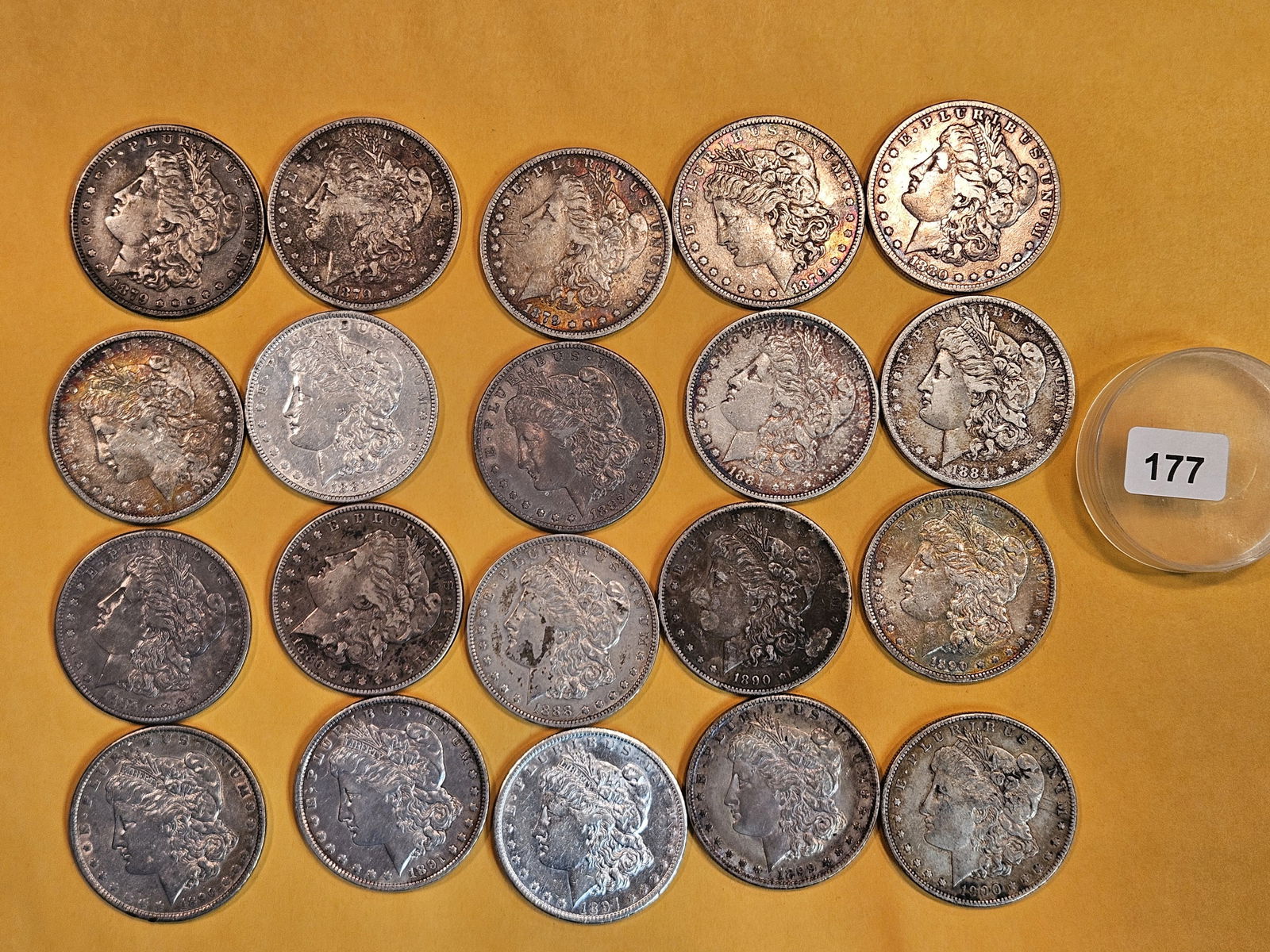 ** FULL ROLL ** Twenty Morgan Silver Dollars (1 of 6)