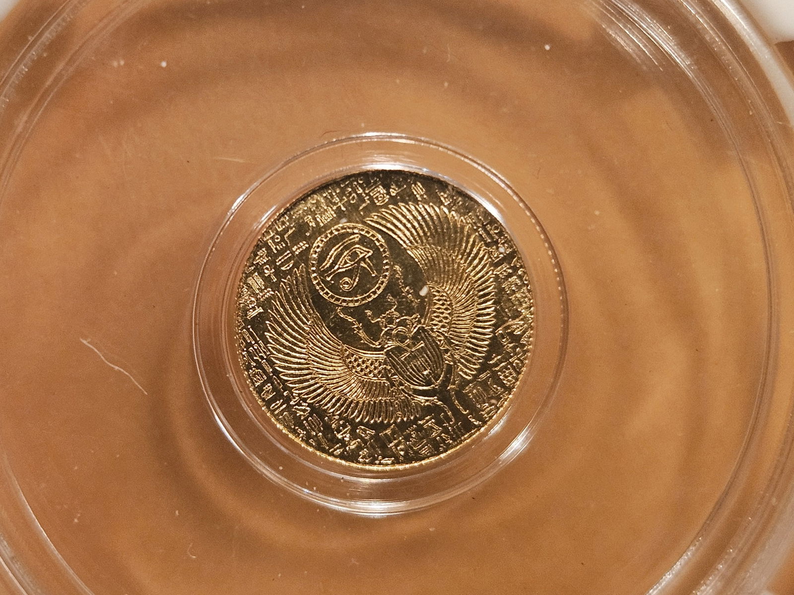 PERFECT GOLD! NGC Gold Egyptian Scarab in Mint State 70 (1 of 4)