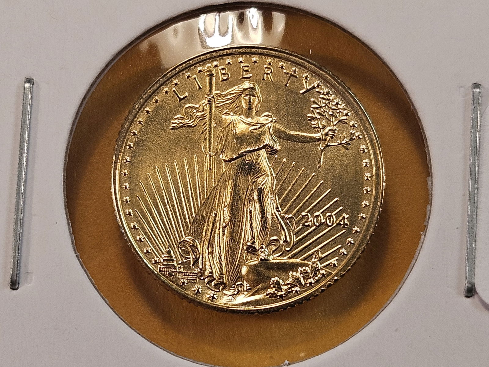 GOLD! Brilliant Uncirculated 2004 $5 Dollar American Gold Eagle (1 of 4)