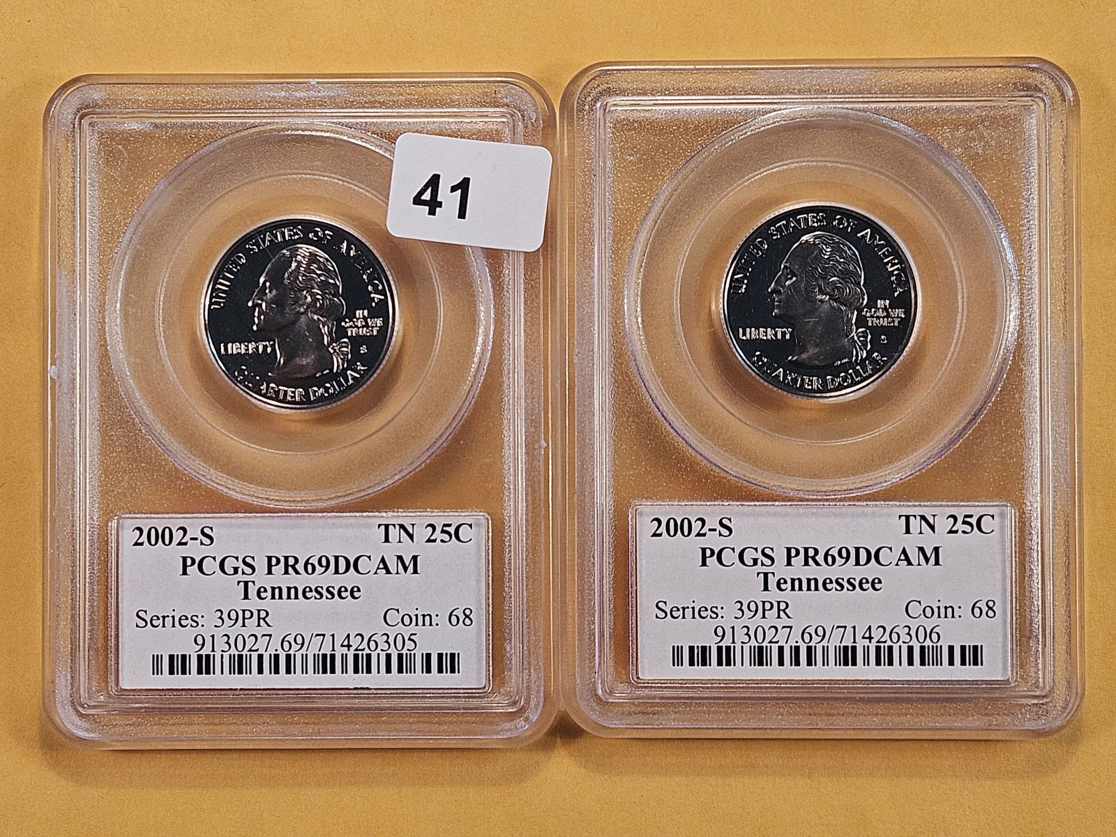 Two PCGS 2002-S Statehood Quarters in Proof 69 Deep Cameo (1 of 6)