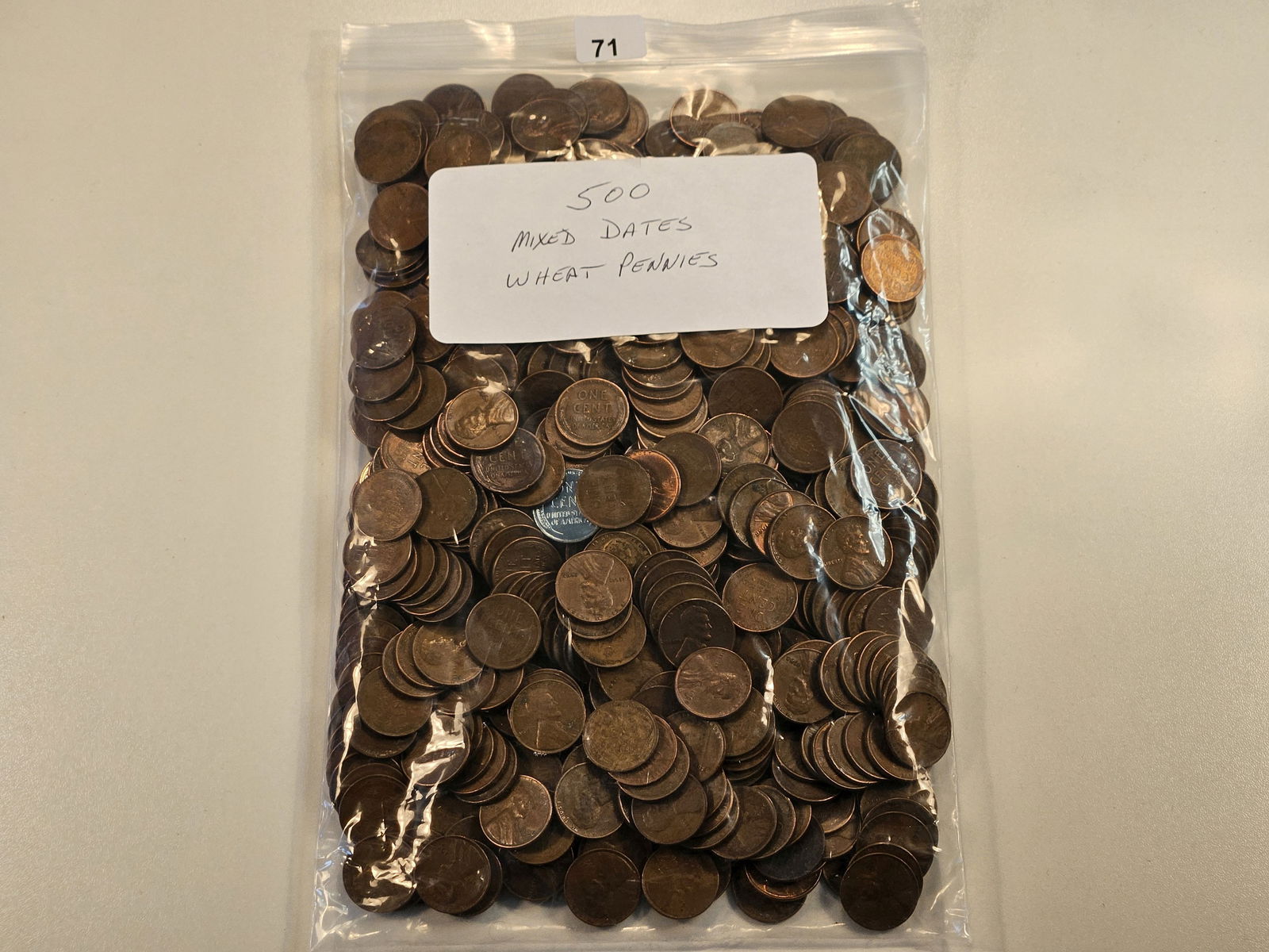 Large Bag of 500 Mixed Wheat Cents (1 of 5)