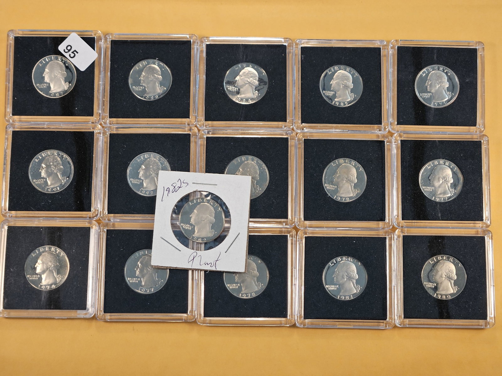 Sixteen GEM Proof Washington Quarters (1 of 5)