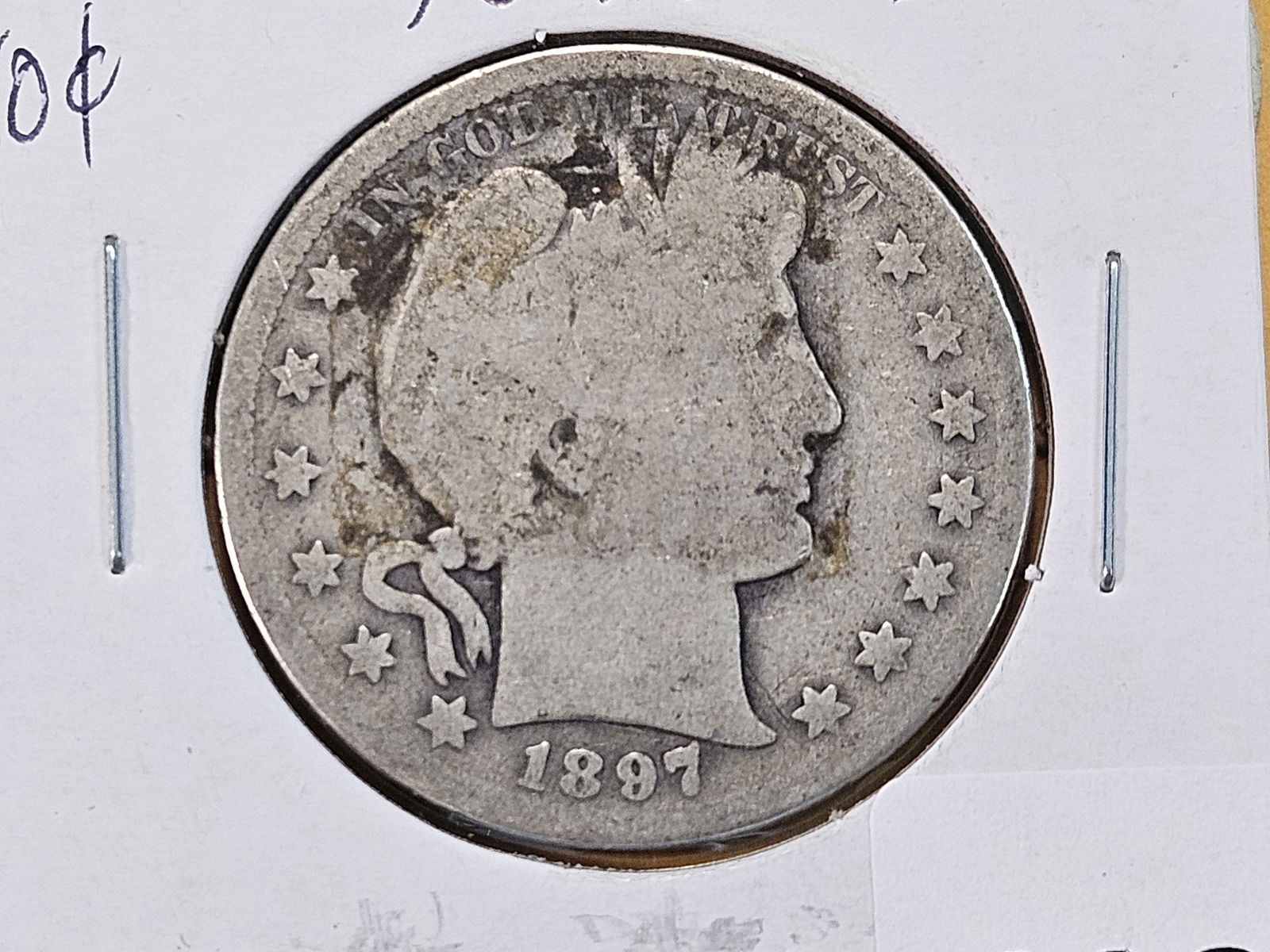 Semi-Key Date 1897-S Barber Silver Half Dollar (1 of 4)