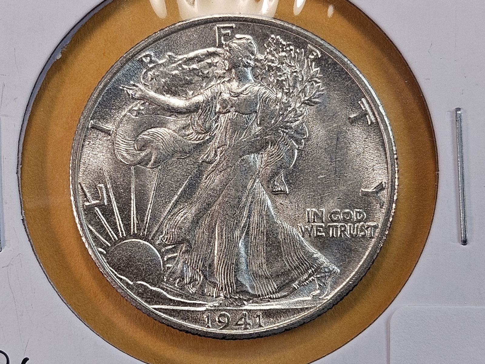 1941-S Walking Liberty Silver Half Dollar: Brilliant Uncirculated 