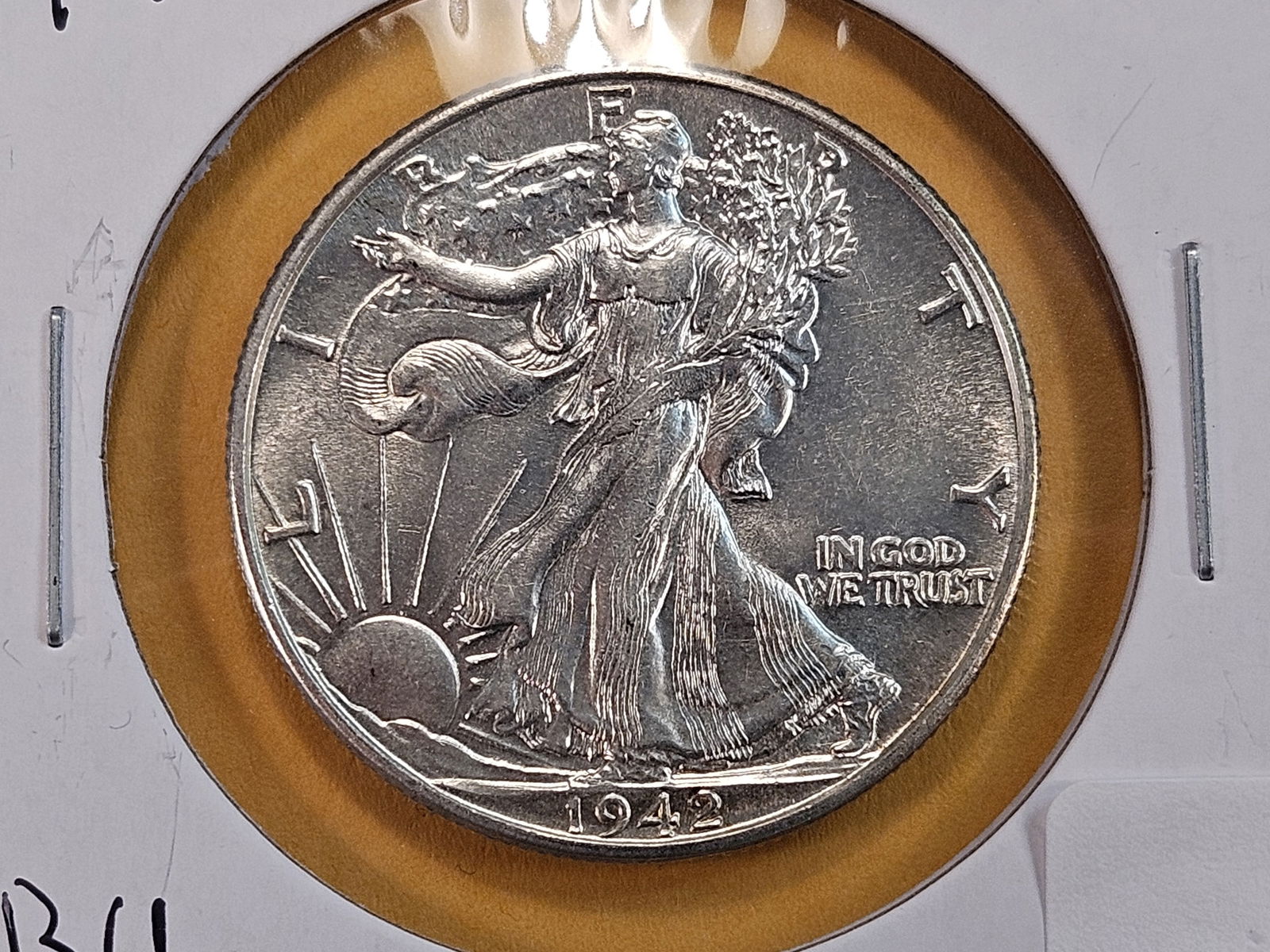 1942 Walking Liberty Silver Half Dollar: Brilliant Uncirculated 