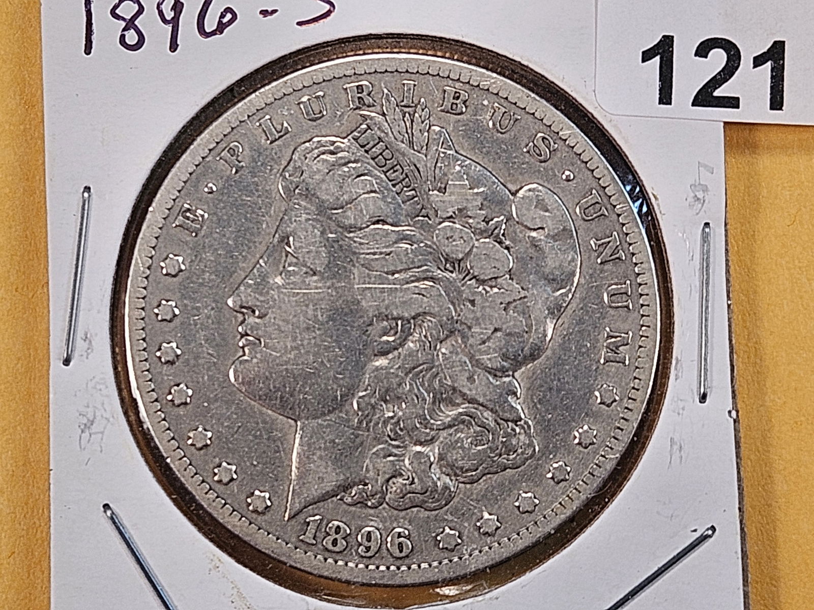 Better Date 1891-S Morgan Silver Dollar: In Fine 