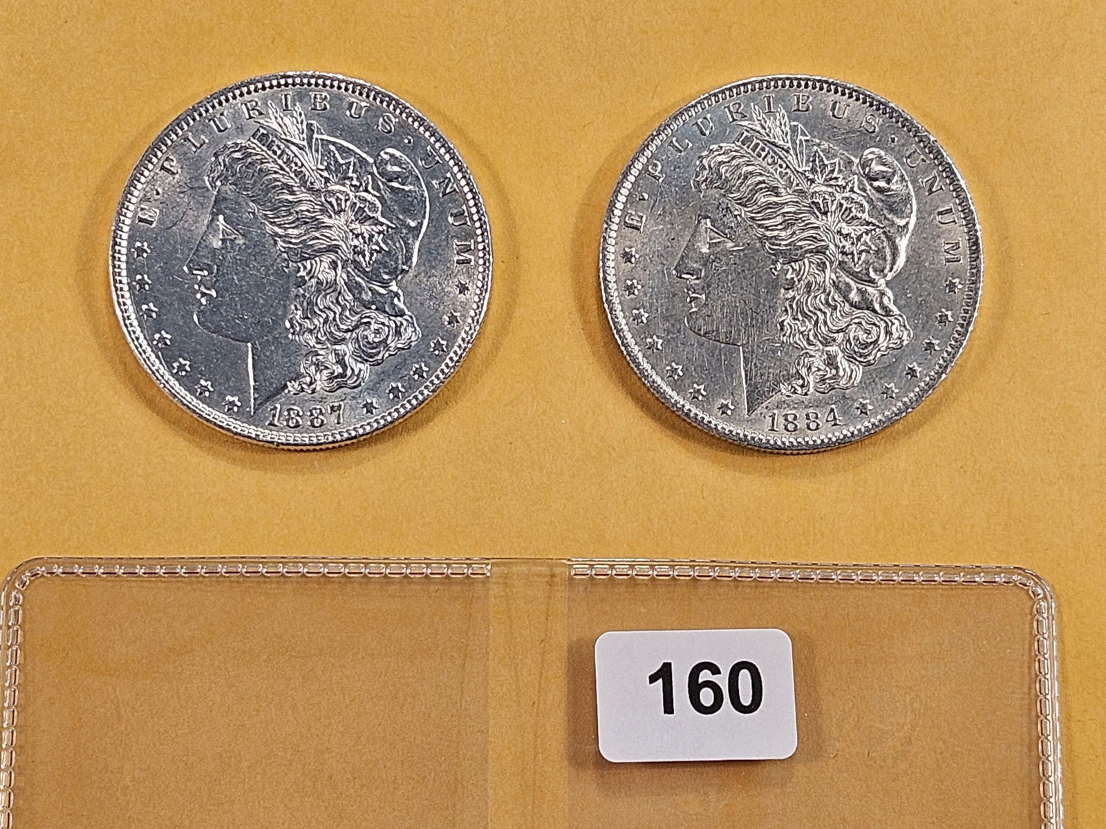 Two Brilliant About Uncirculated -details Morgan Silver Dollars (1 of 6)
