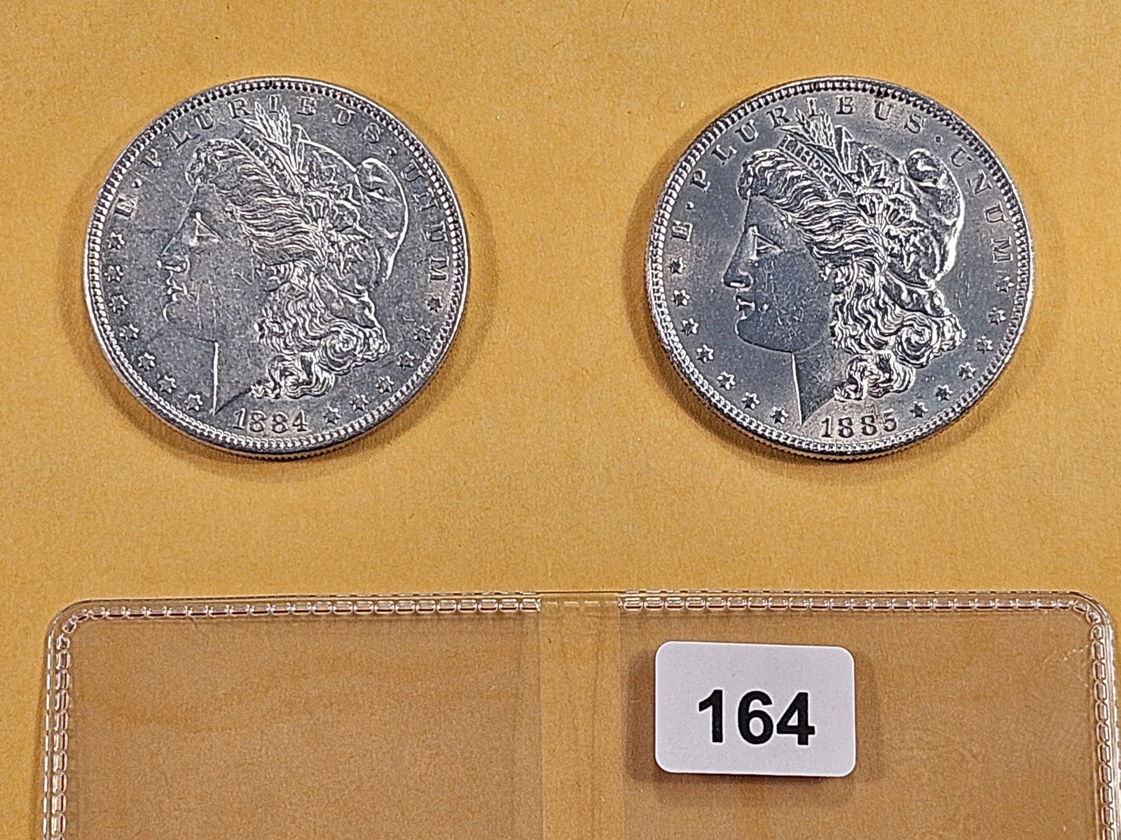 Two Brilliant About Uncirculated -details Morgan Silver Dollars (1 of 6)