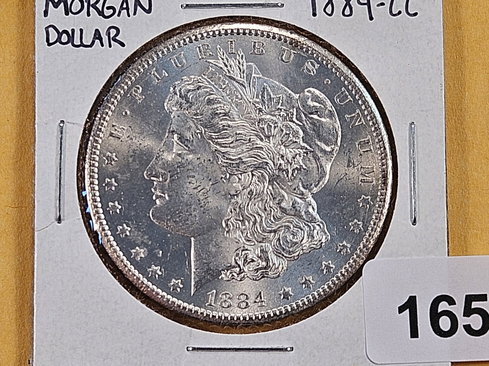 KEY DATE! Brilliant About Uncirculated plus 1884-CC Morgan Silver Dollar (1 of 4)