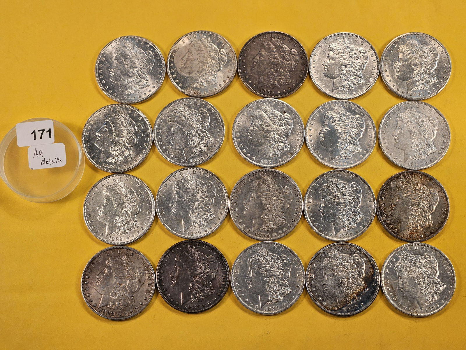 ** FULL ROLL ** Twenty Morgan Silver Dollars (1 of 6)