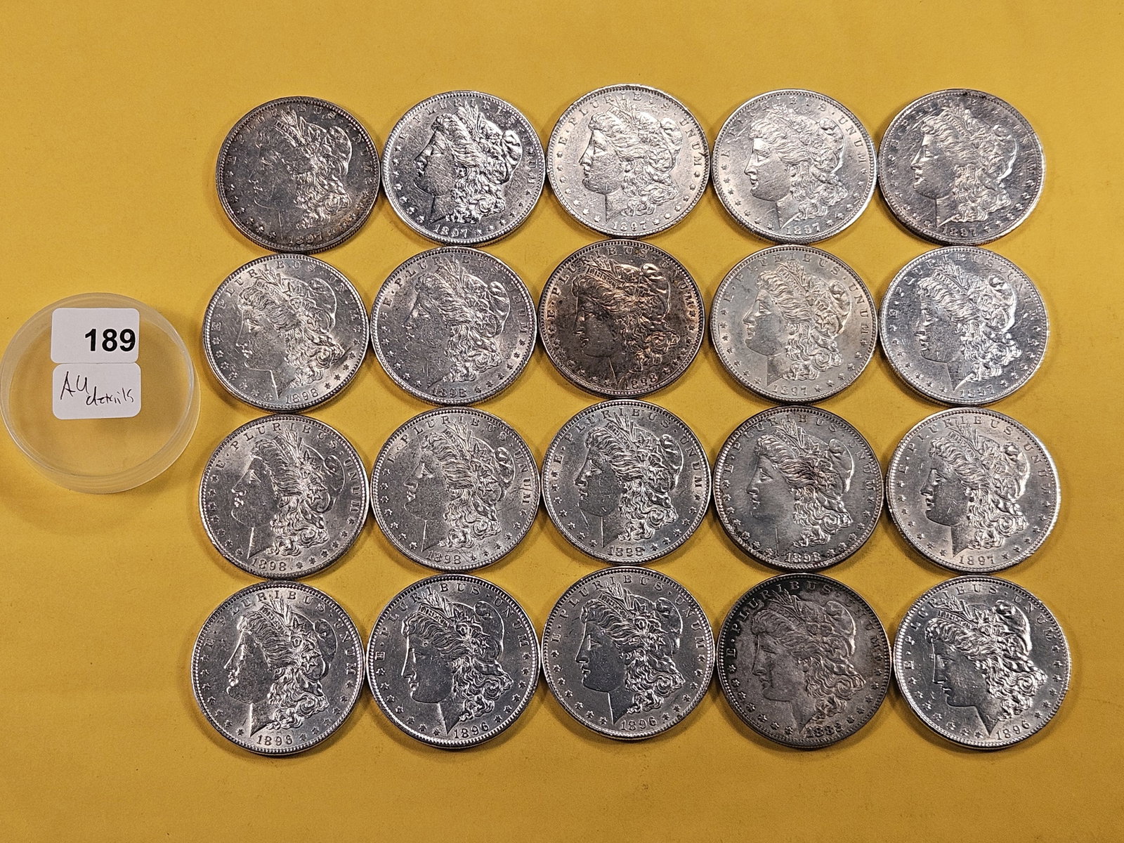 ** FULL ROLL ** Twenty Morgan Silver Dollars (1 of 6)
