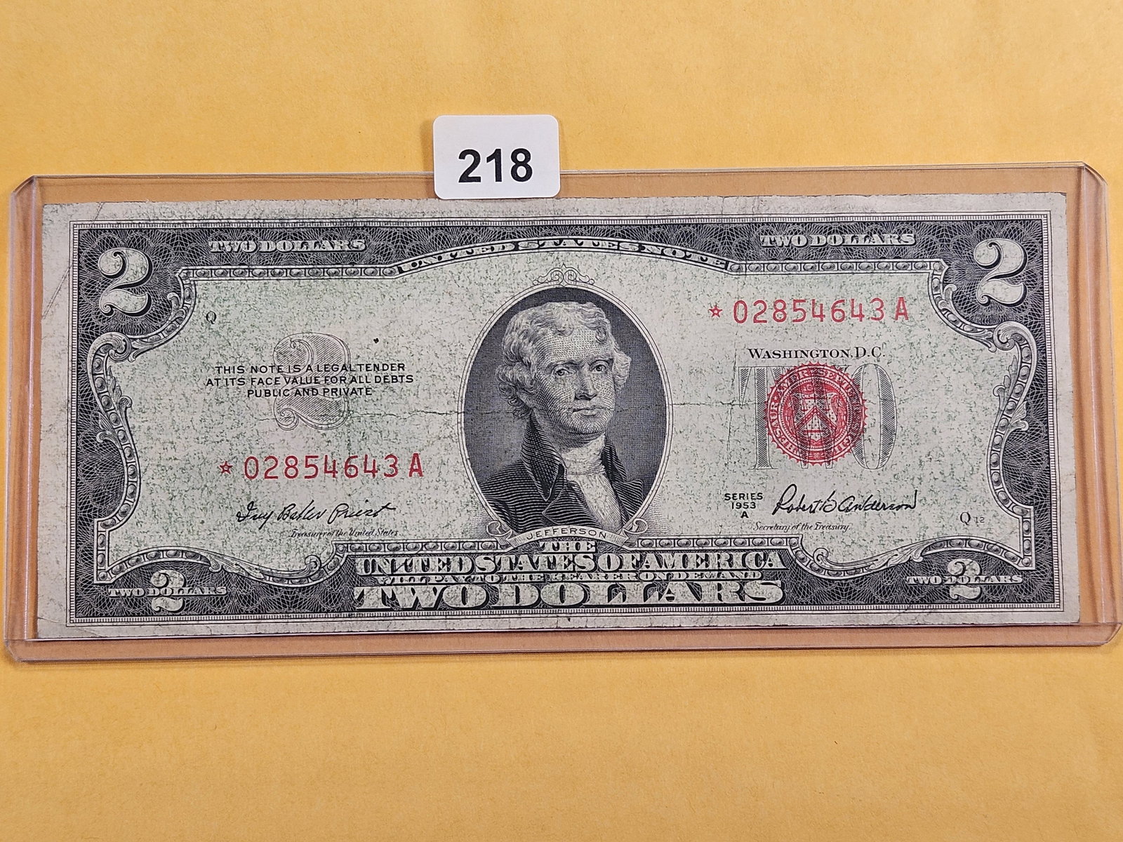 MINT ERROR! Series 1953-A Two Dollar United States STAR Note (1 of 3)