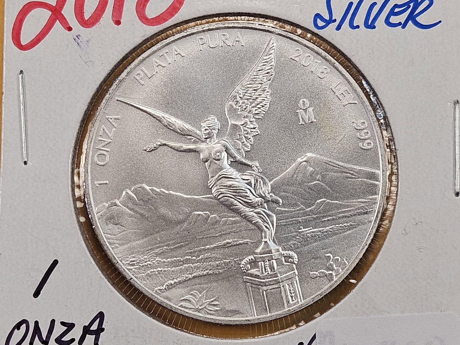 Brilliant Uncirculated 2018 Mexican Silver Onza: Libertad 