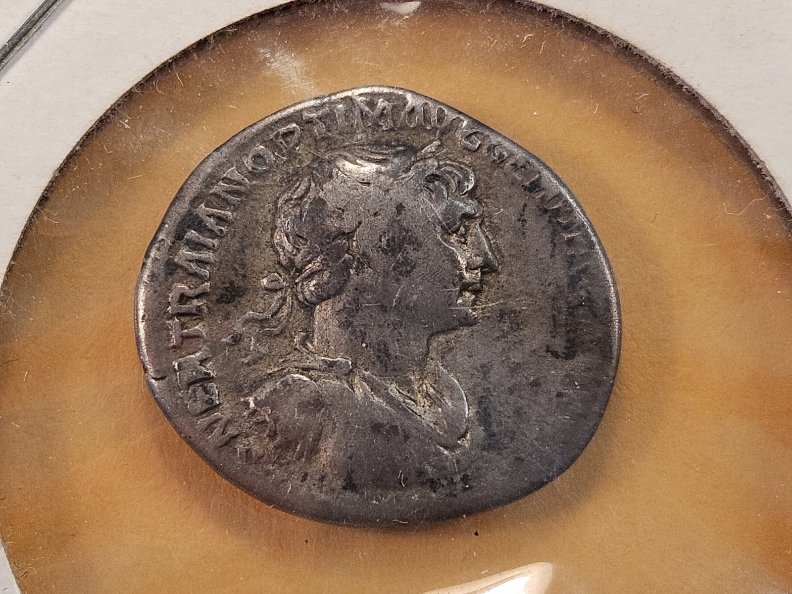 ANCIENT! Ceaser Trajan Roman Silver Denarius: 98-117 A.D. 