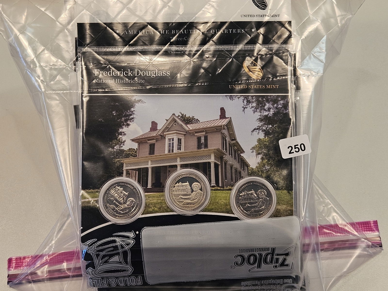 Twenty-One America the Beautiful 3-Coin Quarter Sets: In OGP with COA's 