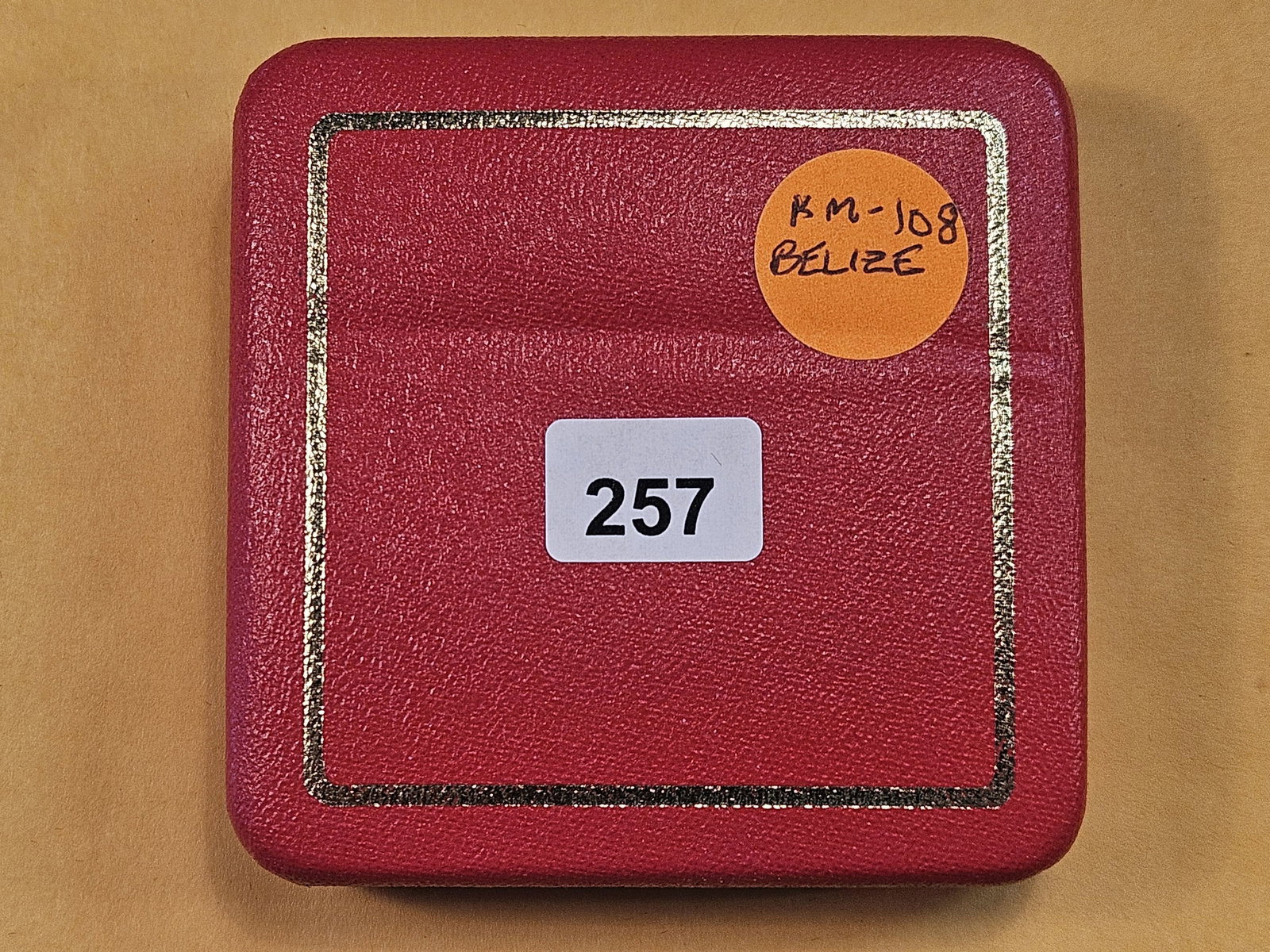 GEM Proof 1992 Belize Silver Five Dollars: KM# 108 