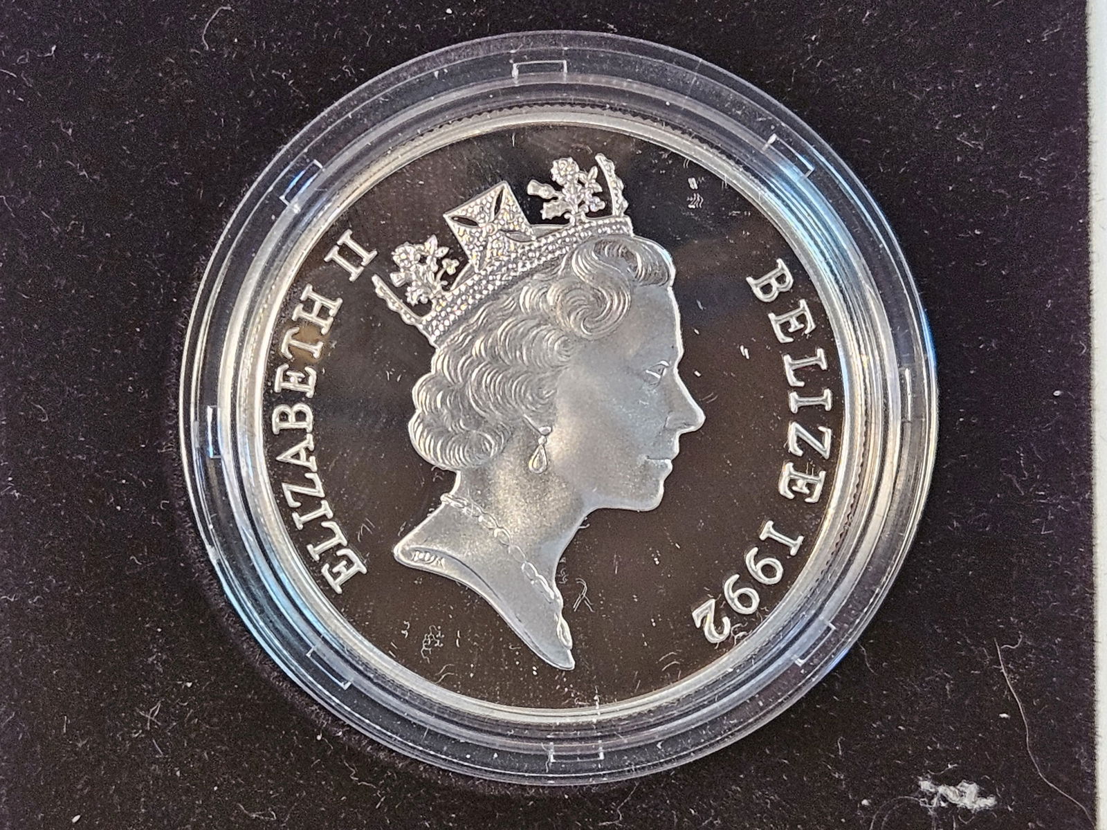 GEM Proof 1992 Belize Silver Five Dollars - 4