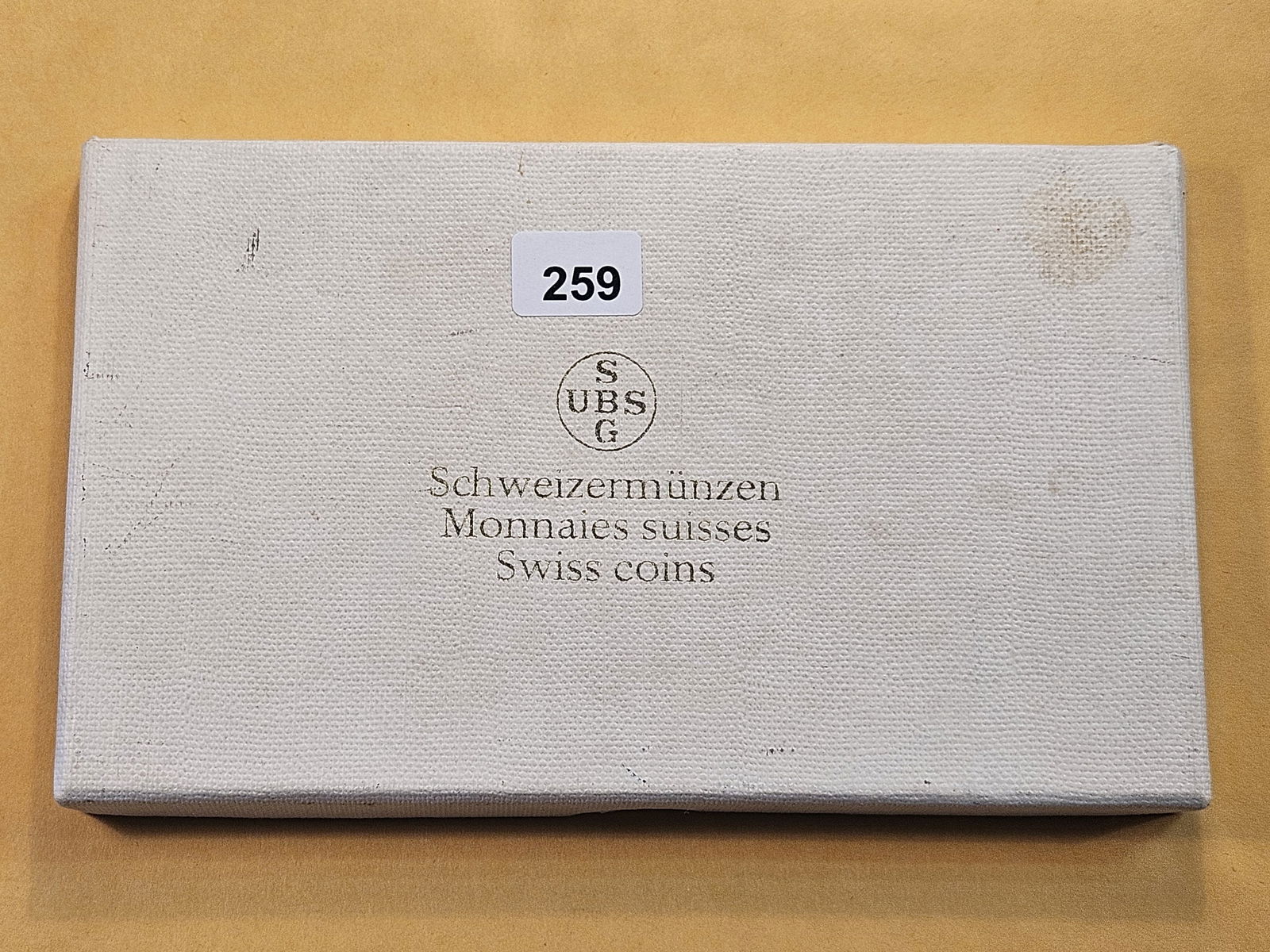 Union Bank of Switzerland Uncirculated 9-Coin Type Set: In original Box 