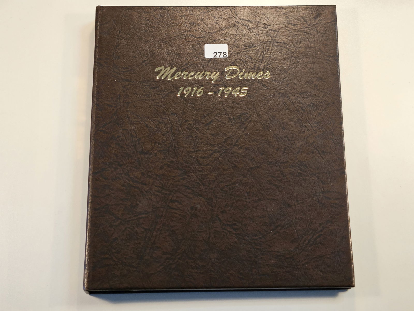 Mostly Filled Mercury Silver Dime Dansco Album (1 of 7)