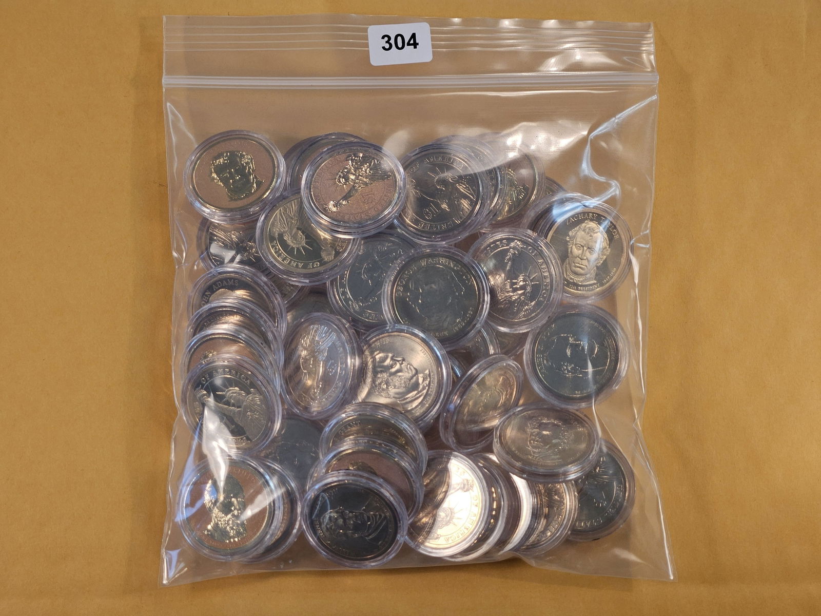 Over a Pound of Presidential Dollars: From Proof sets, Uncirculated Coin sets, and Reverse Proof sets 